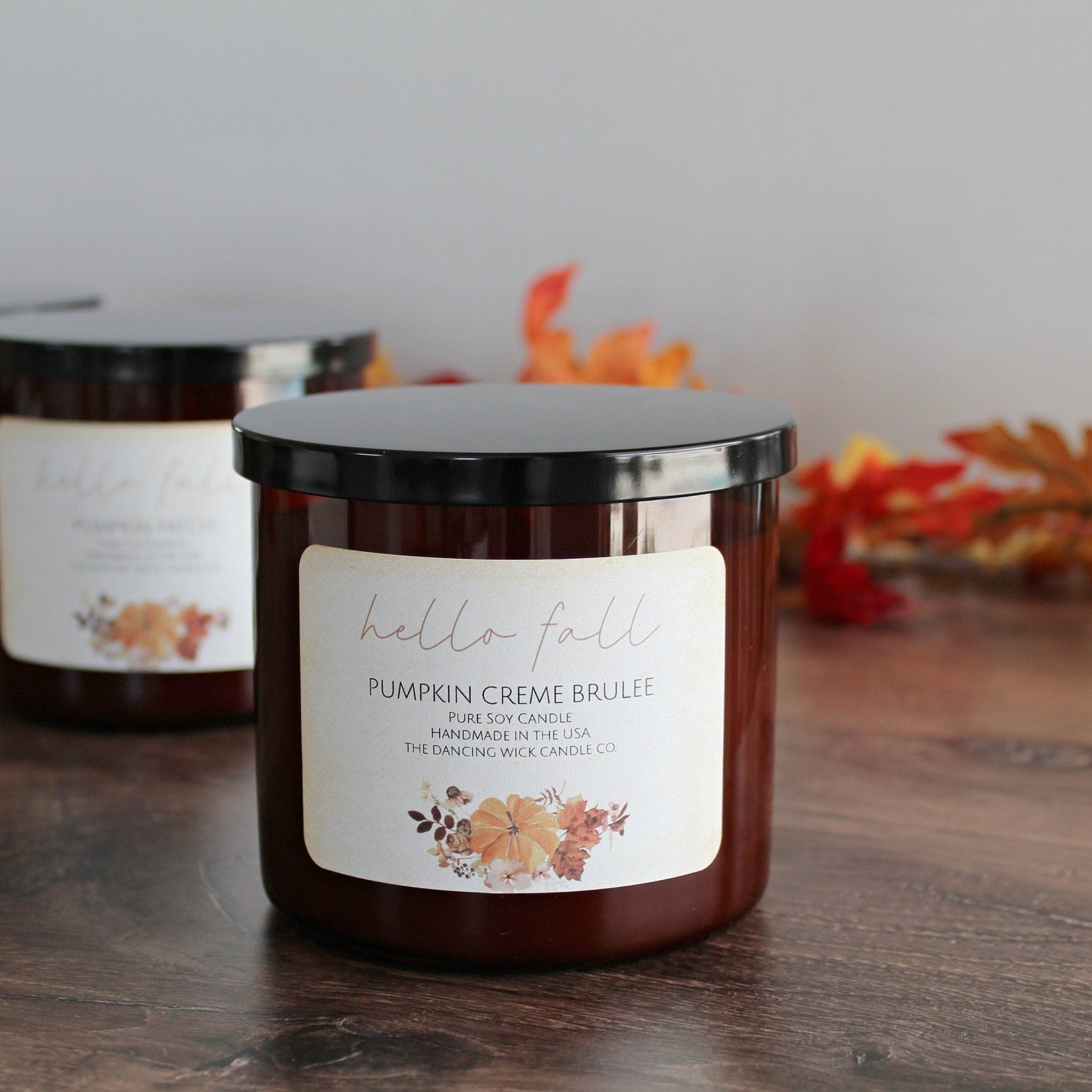 3 Wick Fall Pumpkin Candle - The Dancing Wick