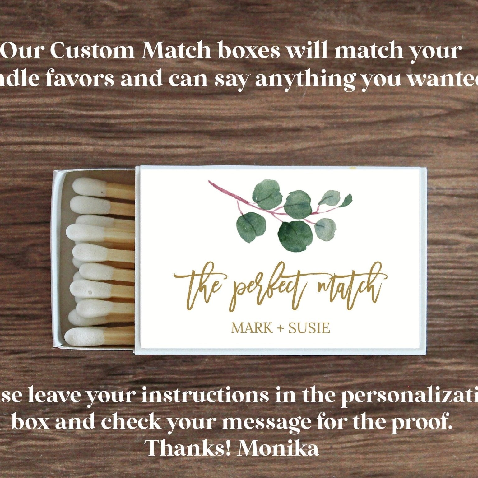 Add Matches To Your Order - The Dancing Wick