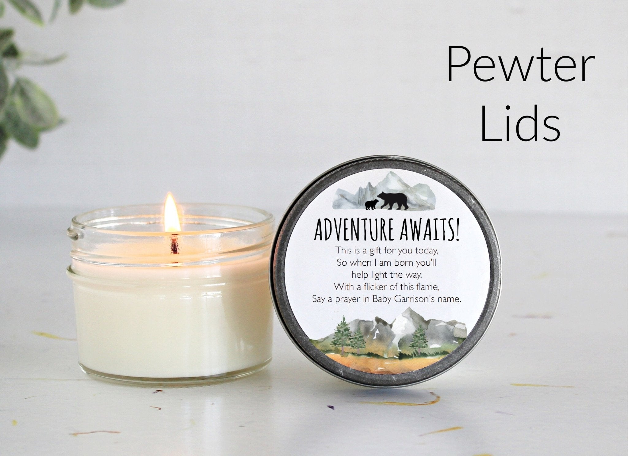 Adventure Baby Shower Favors - The Dancing Wick