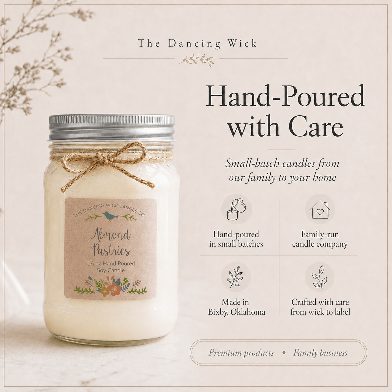 Almond Pastries - Spring TDW Candle - The Dancing Wick
