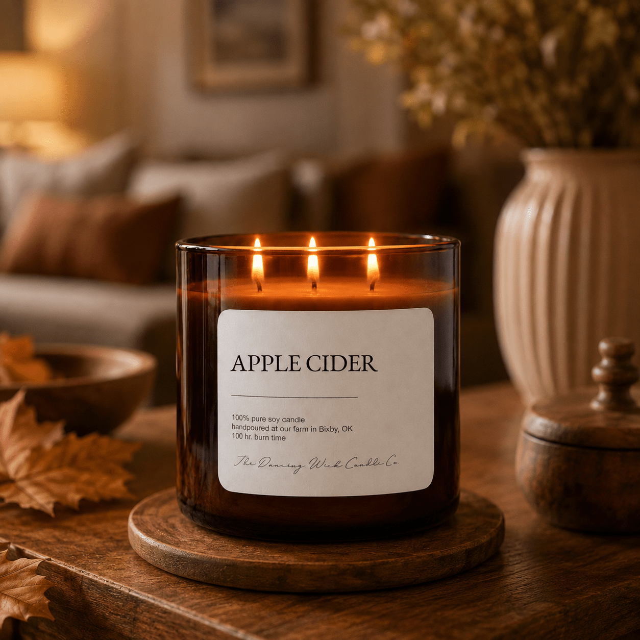 Apple Cider - 3 Wick Everyday Tumbler Candle - The Dancing Wick