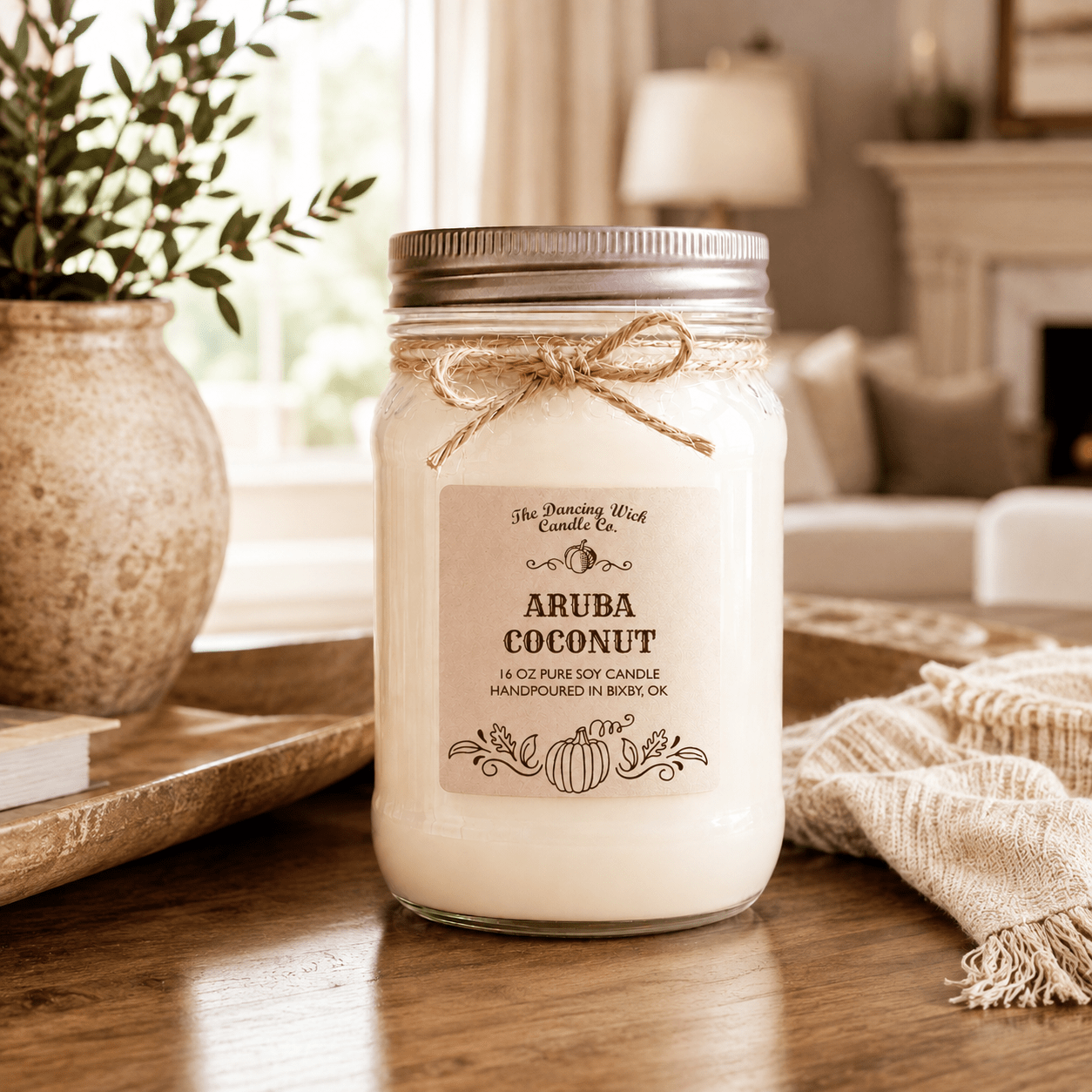 Aruba Coconut - Fall Candle - The Dancing Wick