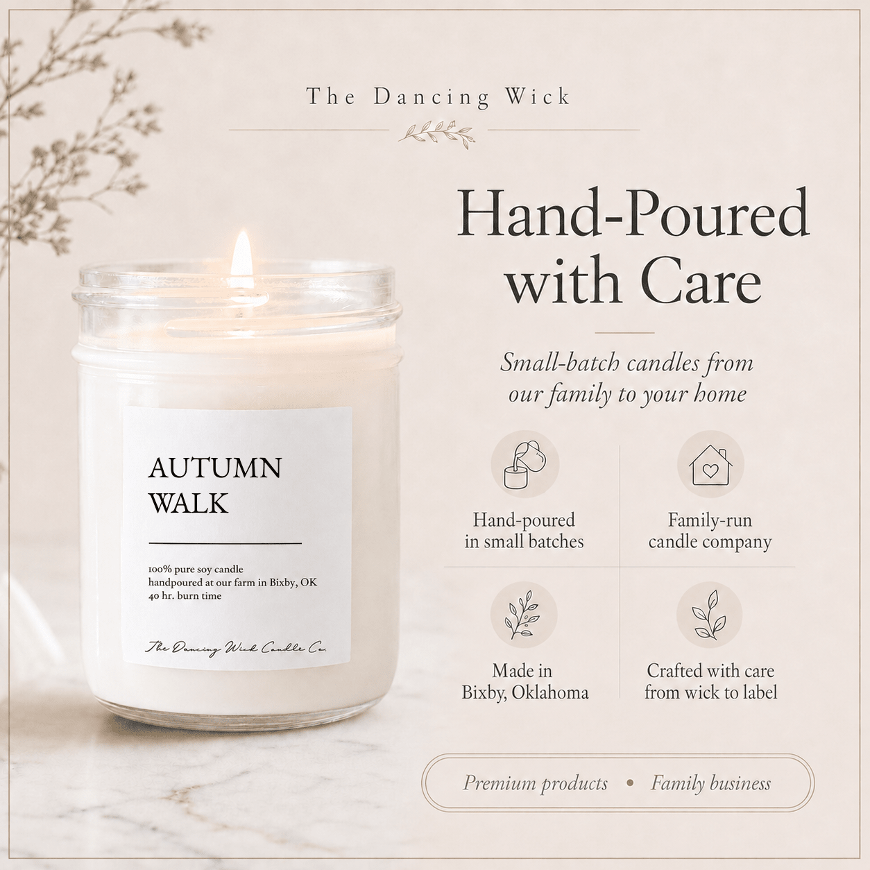 Autumn Walk - TDW Signature Candle - The Dancing Wick