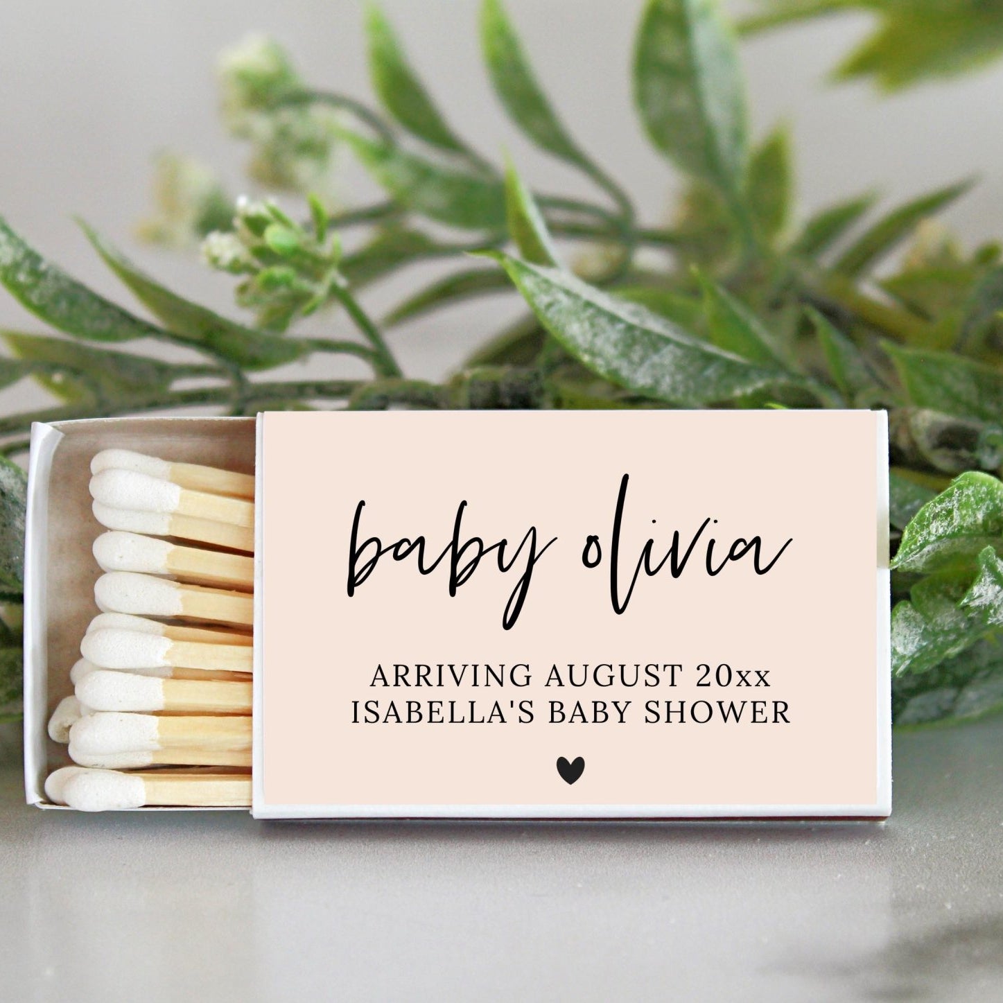 Baby Shower Matches - Set of 10 - The Dancing Wick