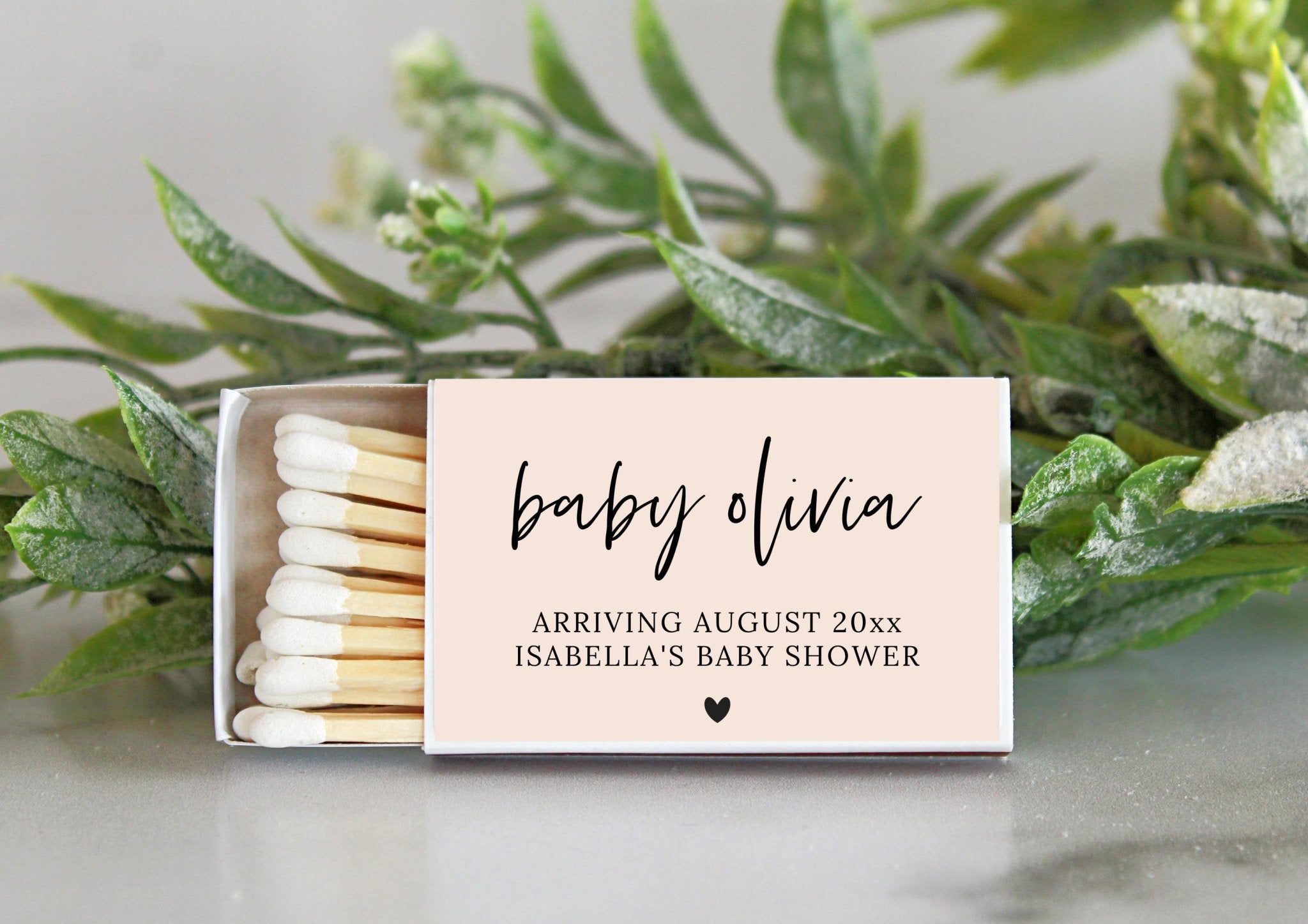 Baby Shower Matches - Set of 10 - The Dancing Wick