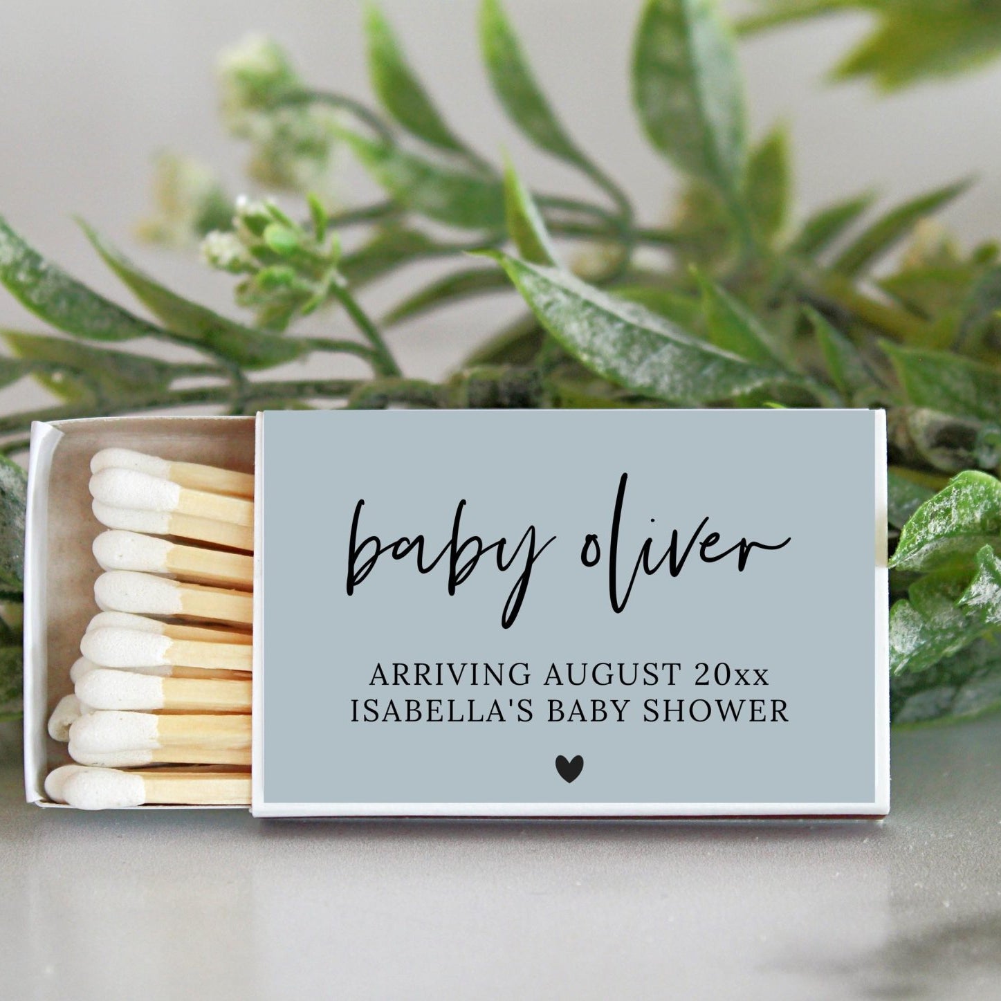 Baby Shower Matches - Set of 10 - The Dancing Wick