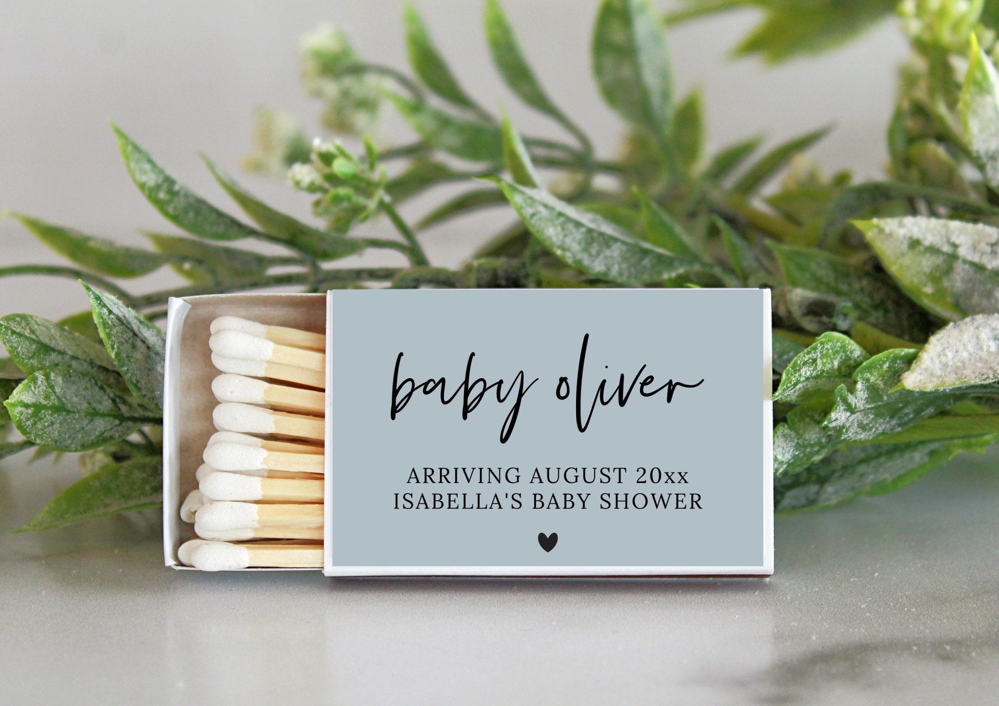 Baby Shower Matches - Set of 10 - The Dancing Wick