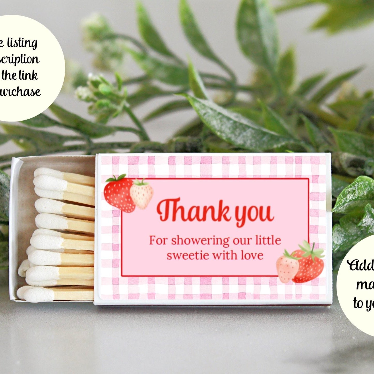 Berry Sweet Baby Shower & 1st Birthday Candle Favors / Personalized 4 oz. Soy Candle Favors / - The Dancing Wick