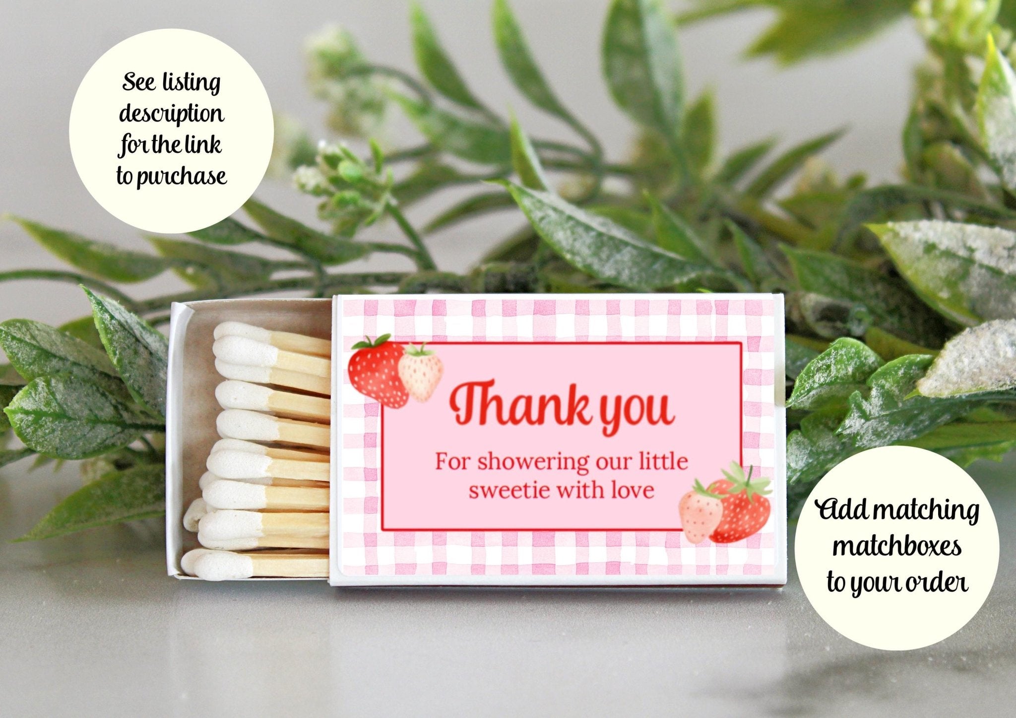 Berry Sweet Baby Shower & 1st Birthday Candle Favors / Personalized 4 oz. Soy Candle Favors / - The Dancing Wick