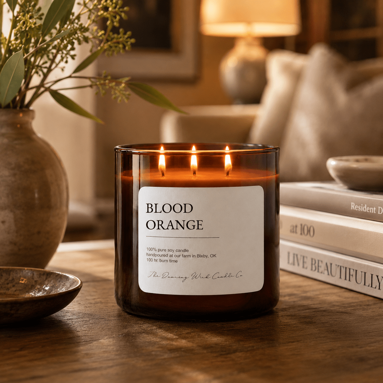 Blood Orange - 3 Wick Everyday Tumbler Candle - The Dancing Wick