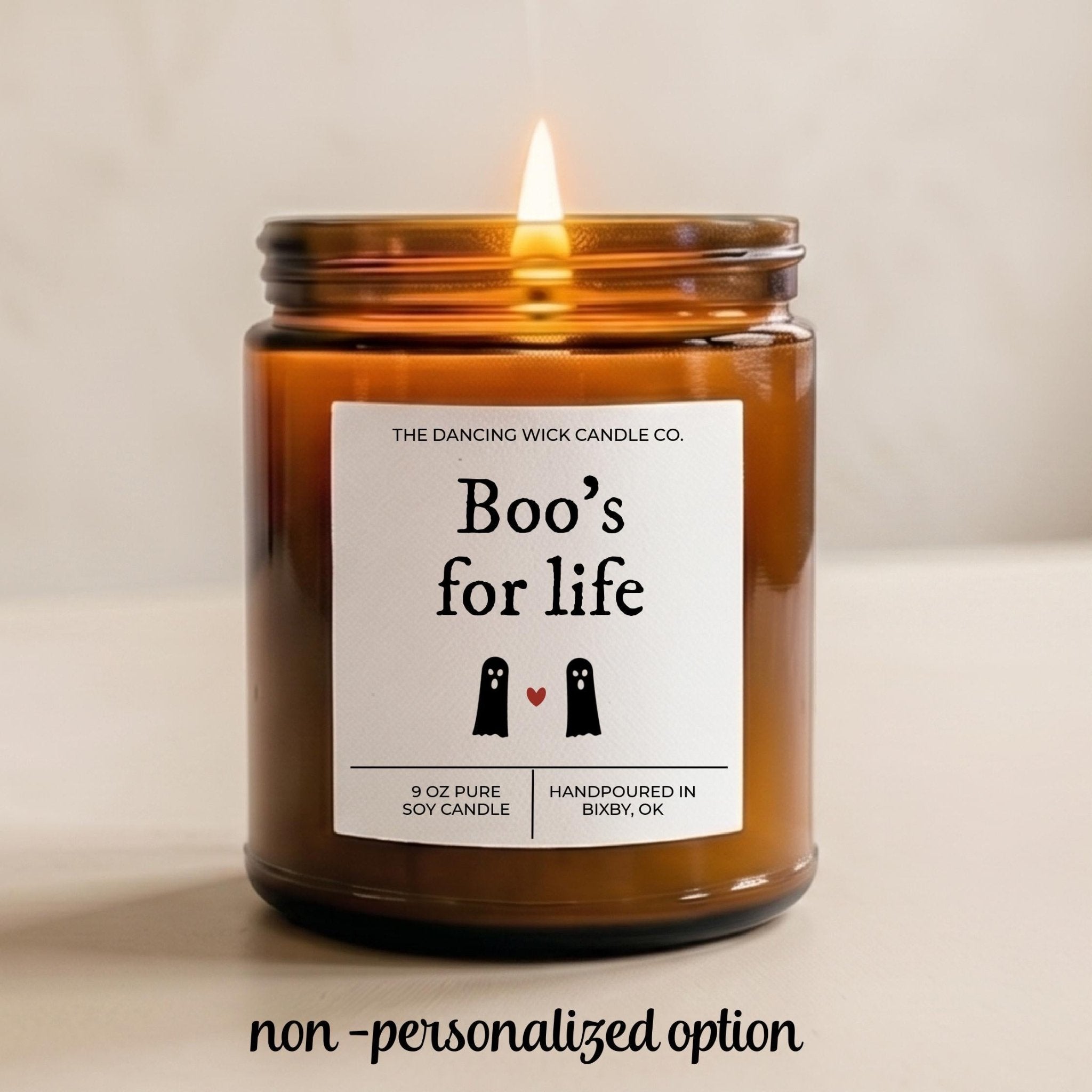 Boos for Life Amber Candle - The Dancing Wick