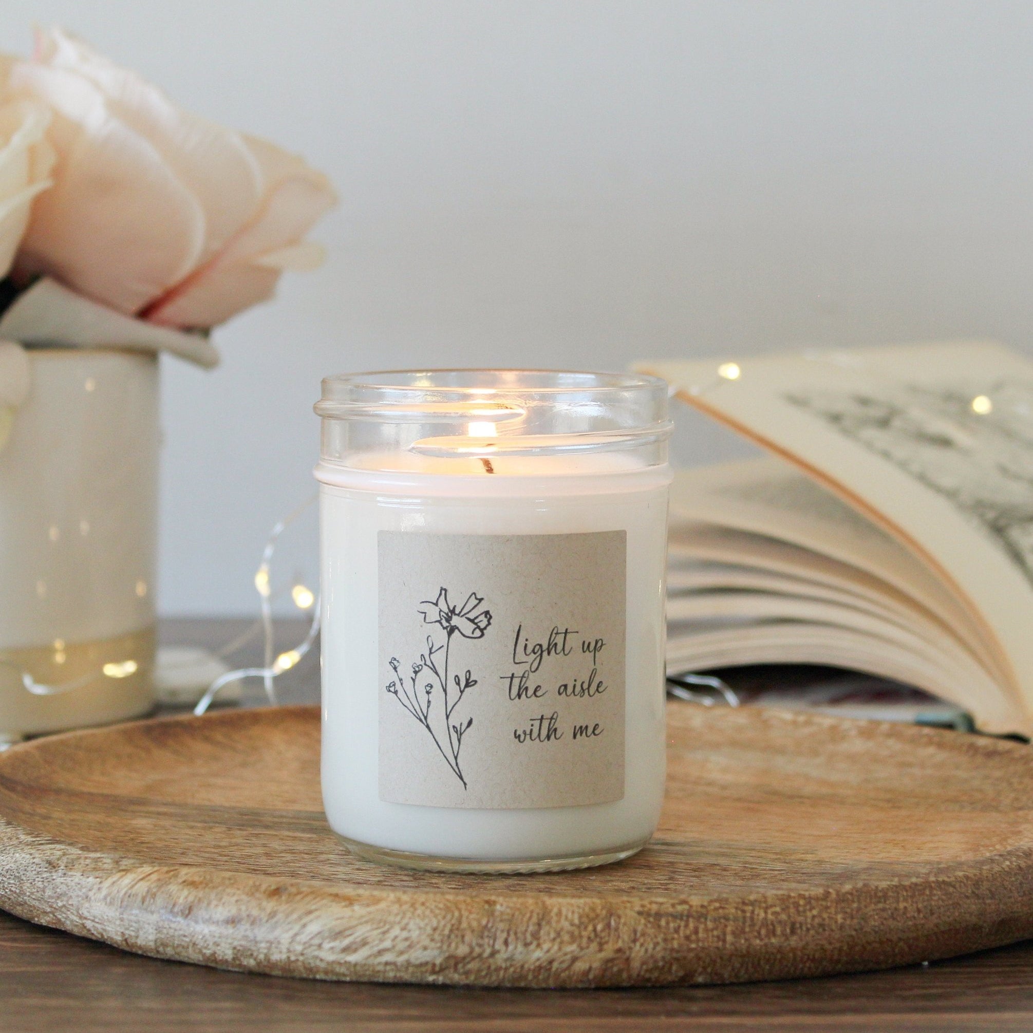 Botanical Light Up the Aisle with Me Candle - The Dancing Wick