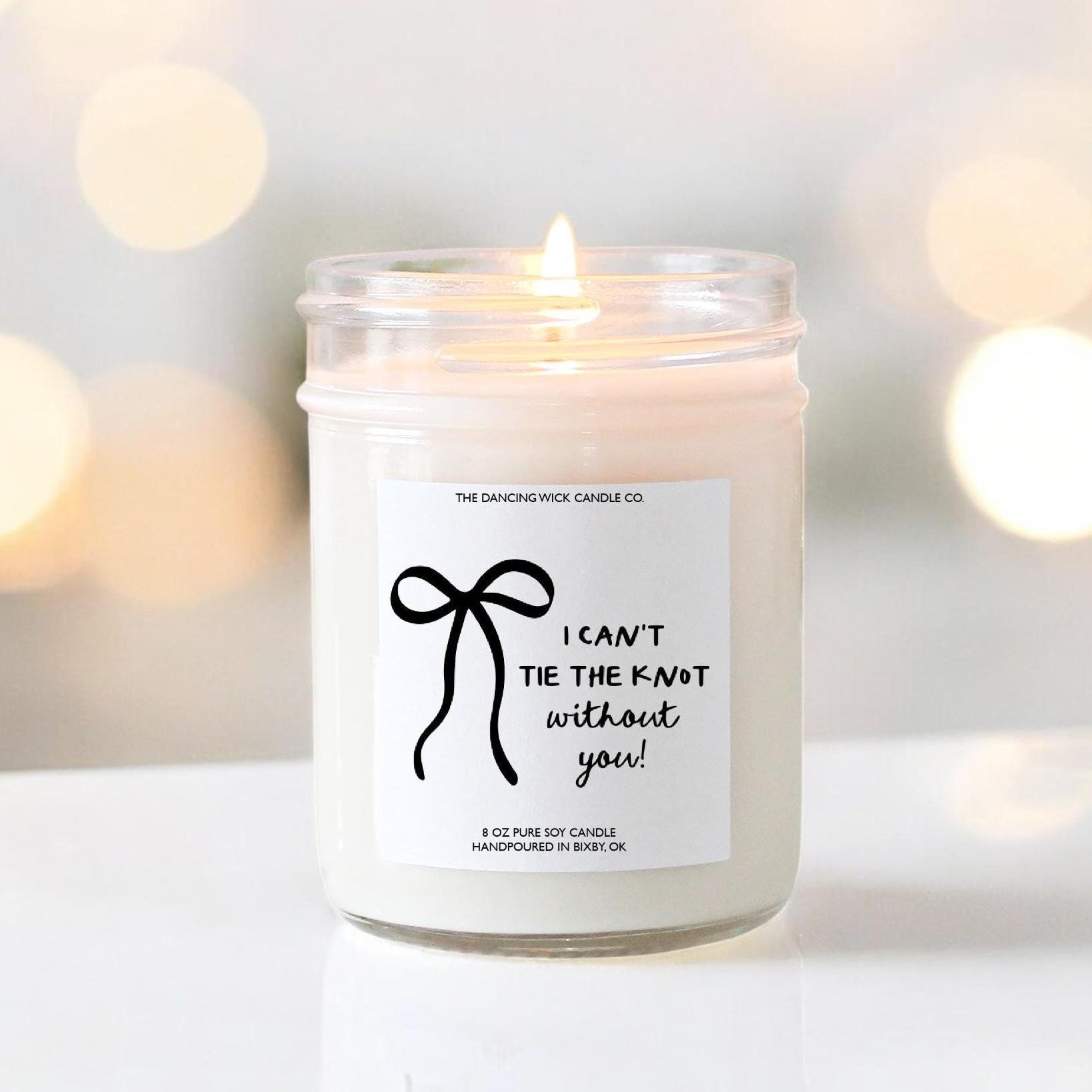 Bow (I Can't Tie The Knot) - Candle - The Dancing Wick