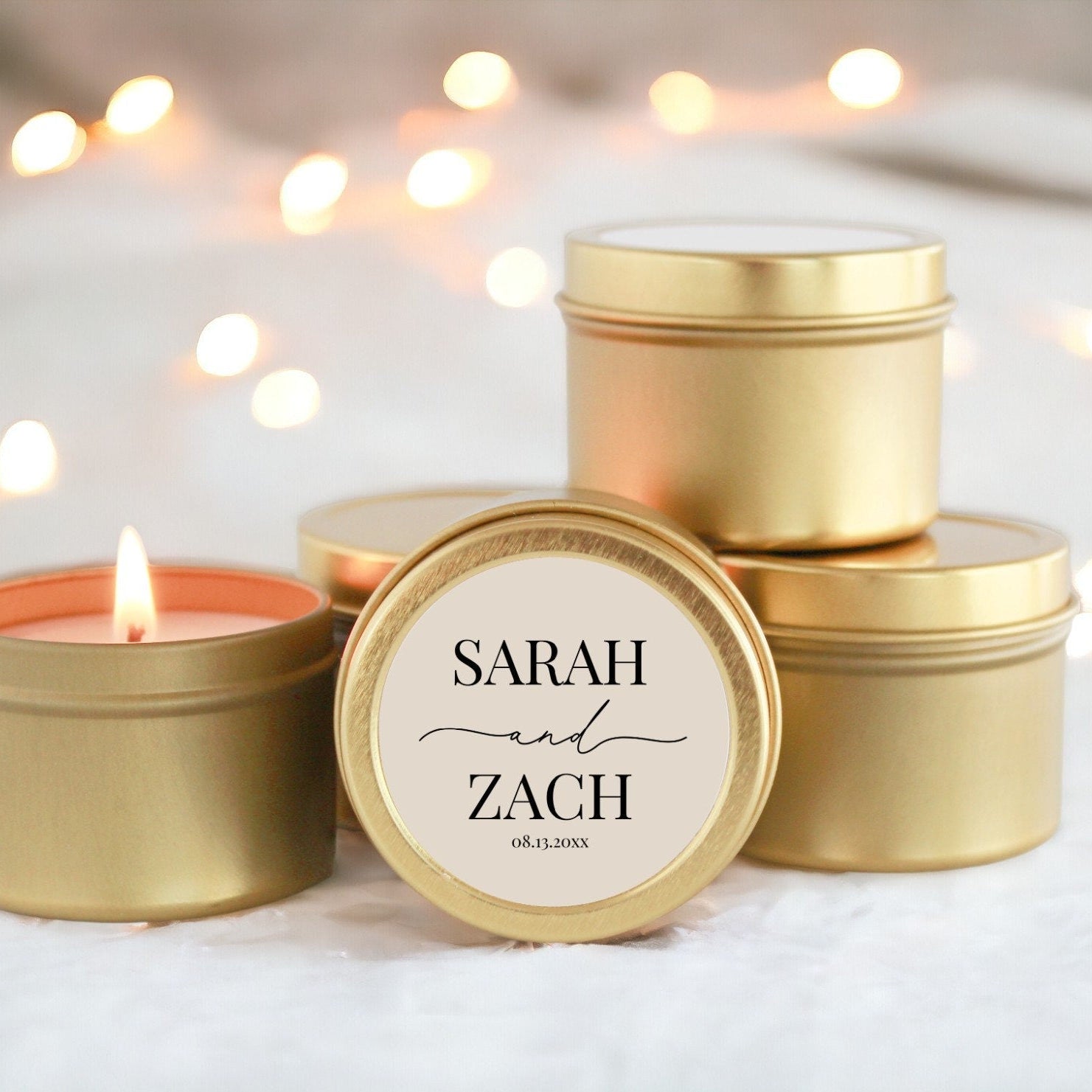 Bulk Wedding Favors Tins - Set Of 10 - The Dancing Wick