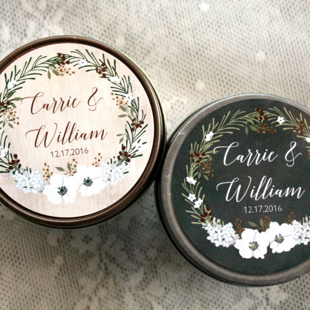 Burgundy Wedding Favor - The Dancing Wick