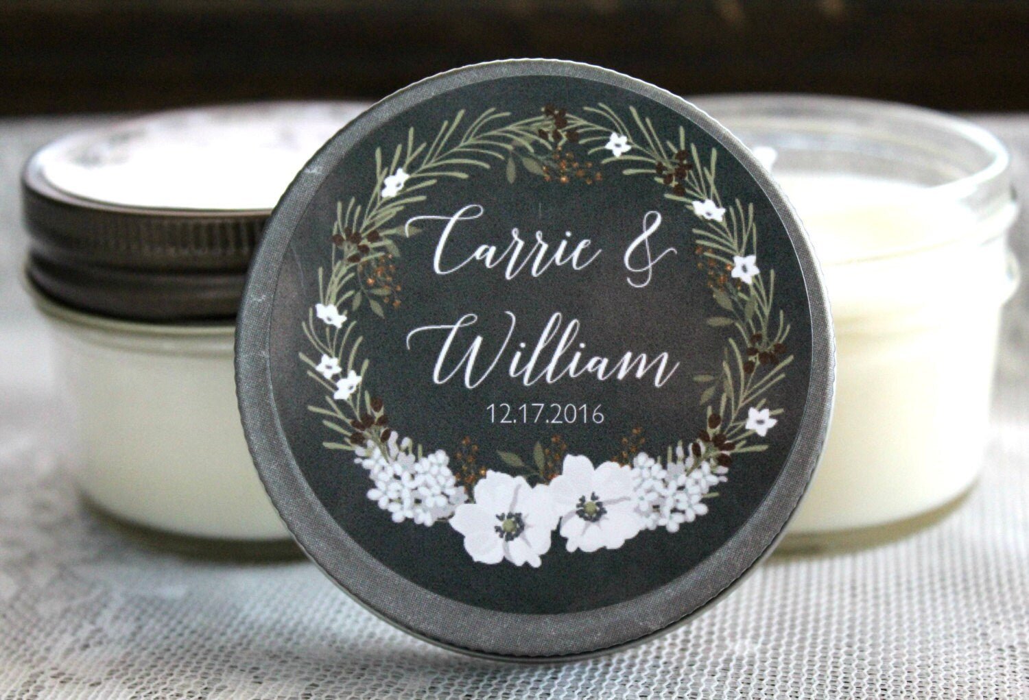 Burgundy Wedding Favor - The Dancing Wick