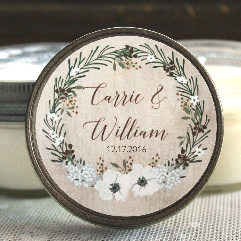 Burgundy Wedding Favor - The Dancing Wick