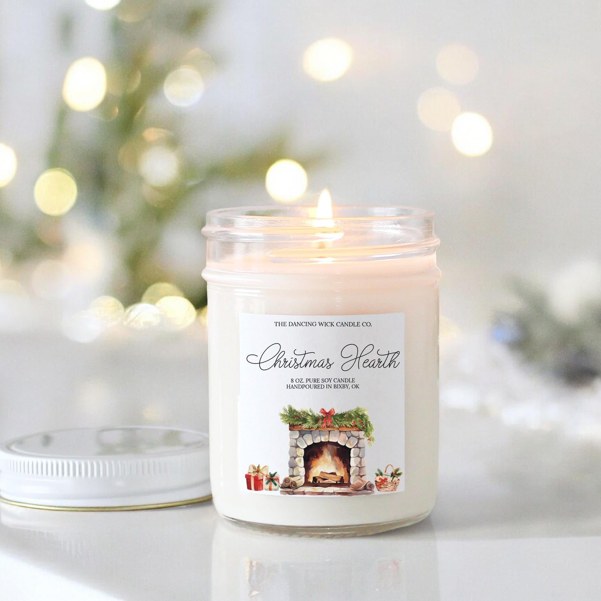 Christmas Hearth Candle - The Dancing Wick