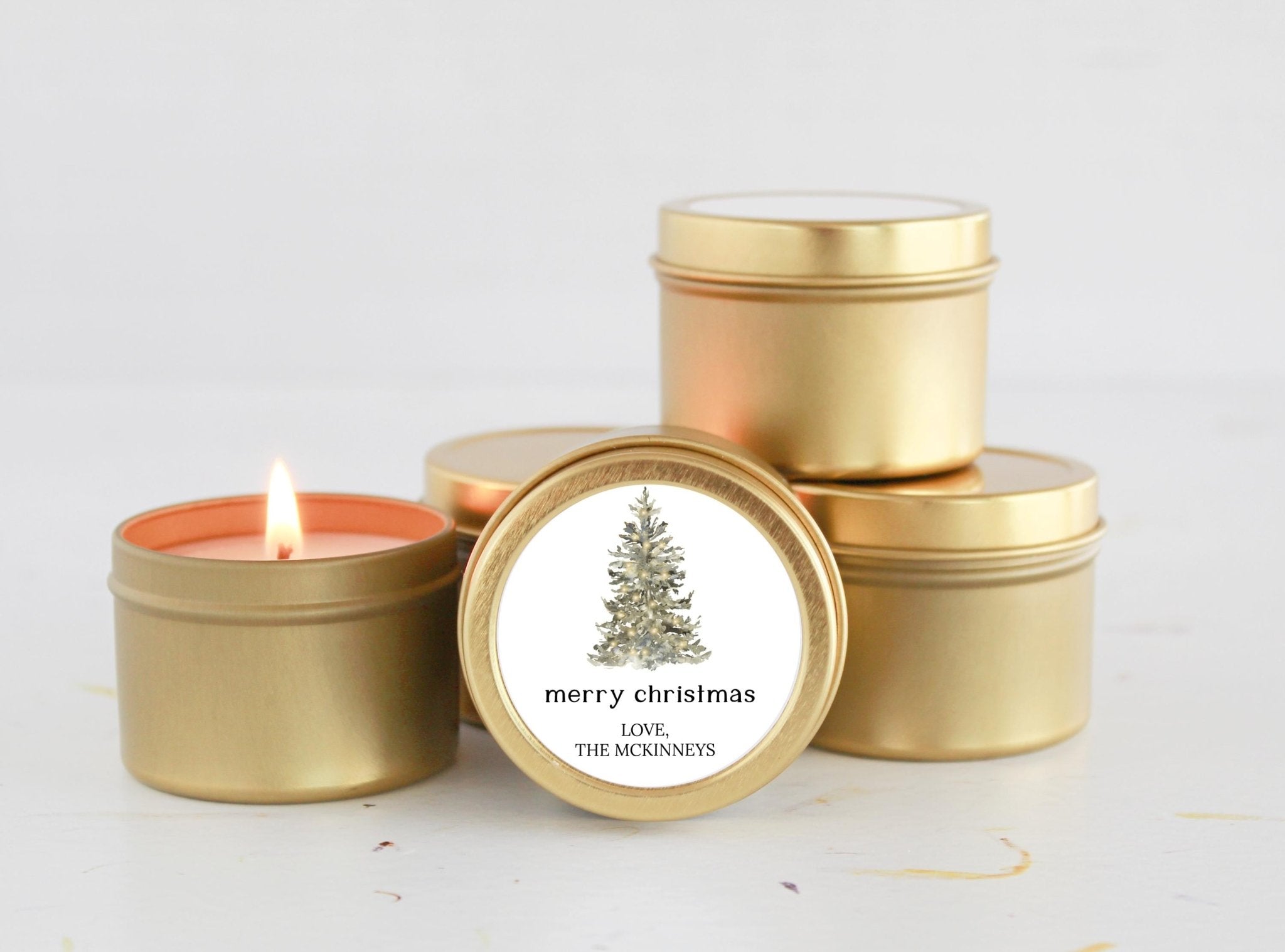 Christmas Tree Tins - The Dancing Wick