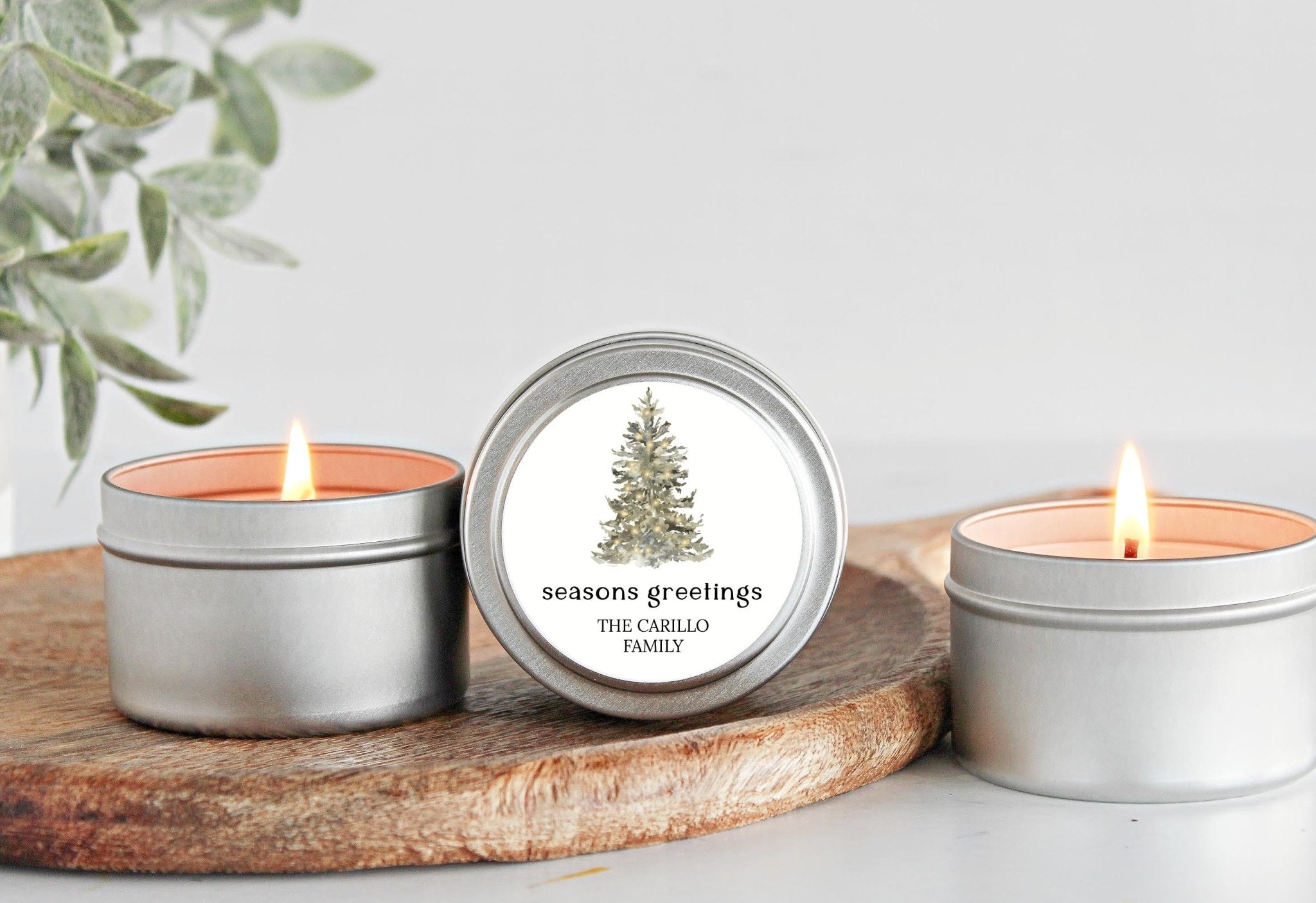 Christmas Tree Tins - The Dancing Wick
