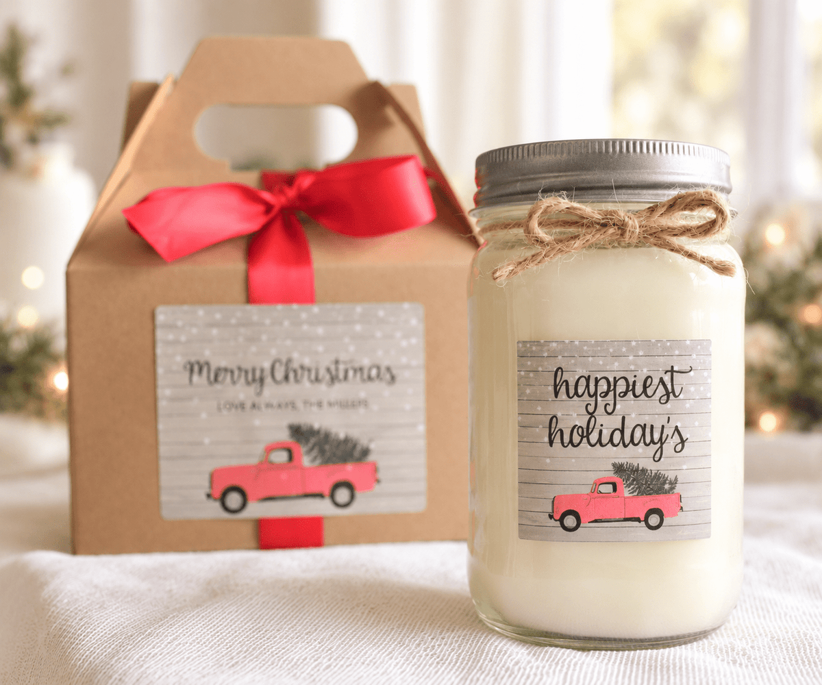 Christmas Truck Candle - The Dancing Wick
