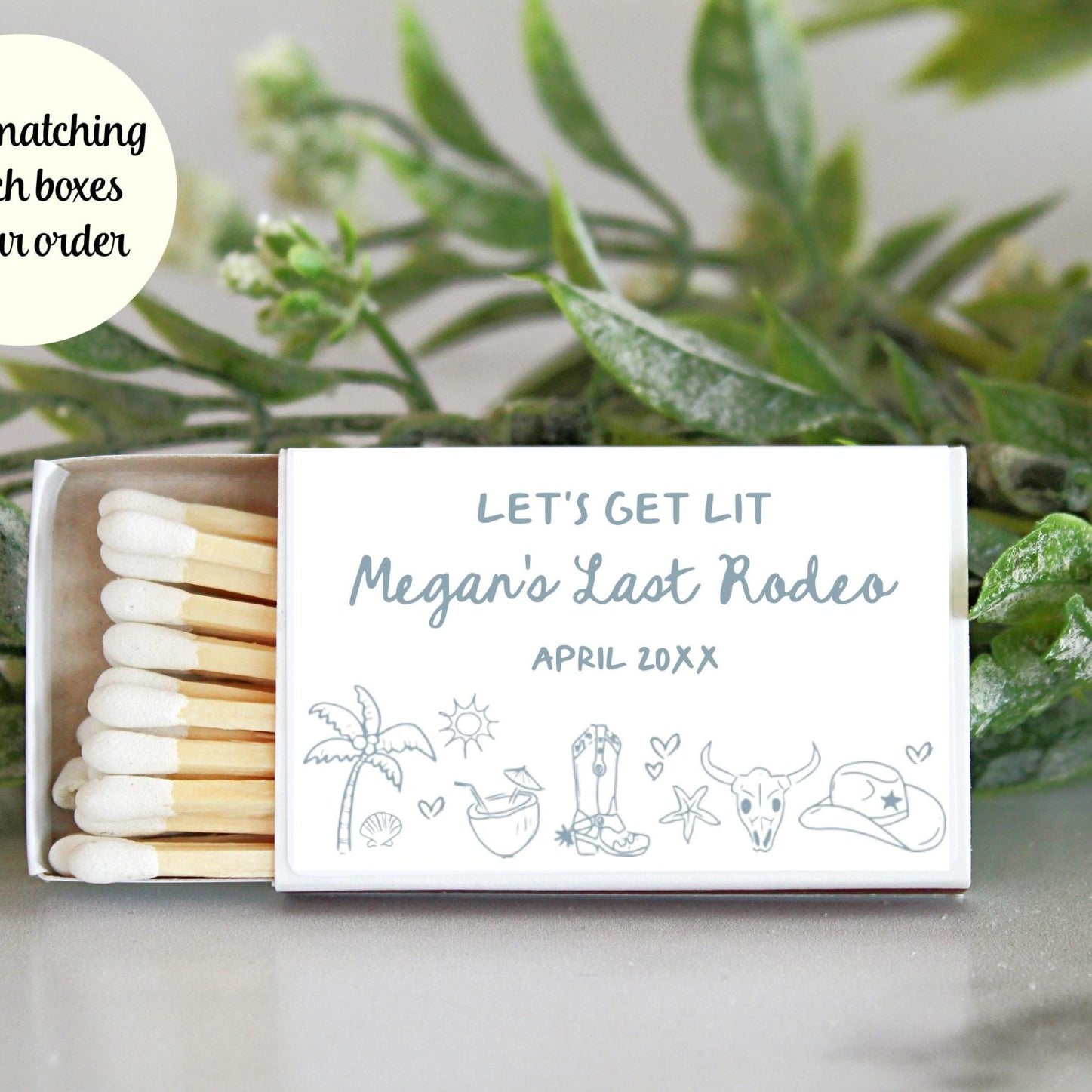 Coastal Cowgirl Bachelorette Tins - The Dancing Wick