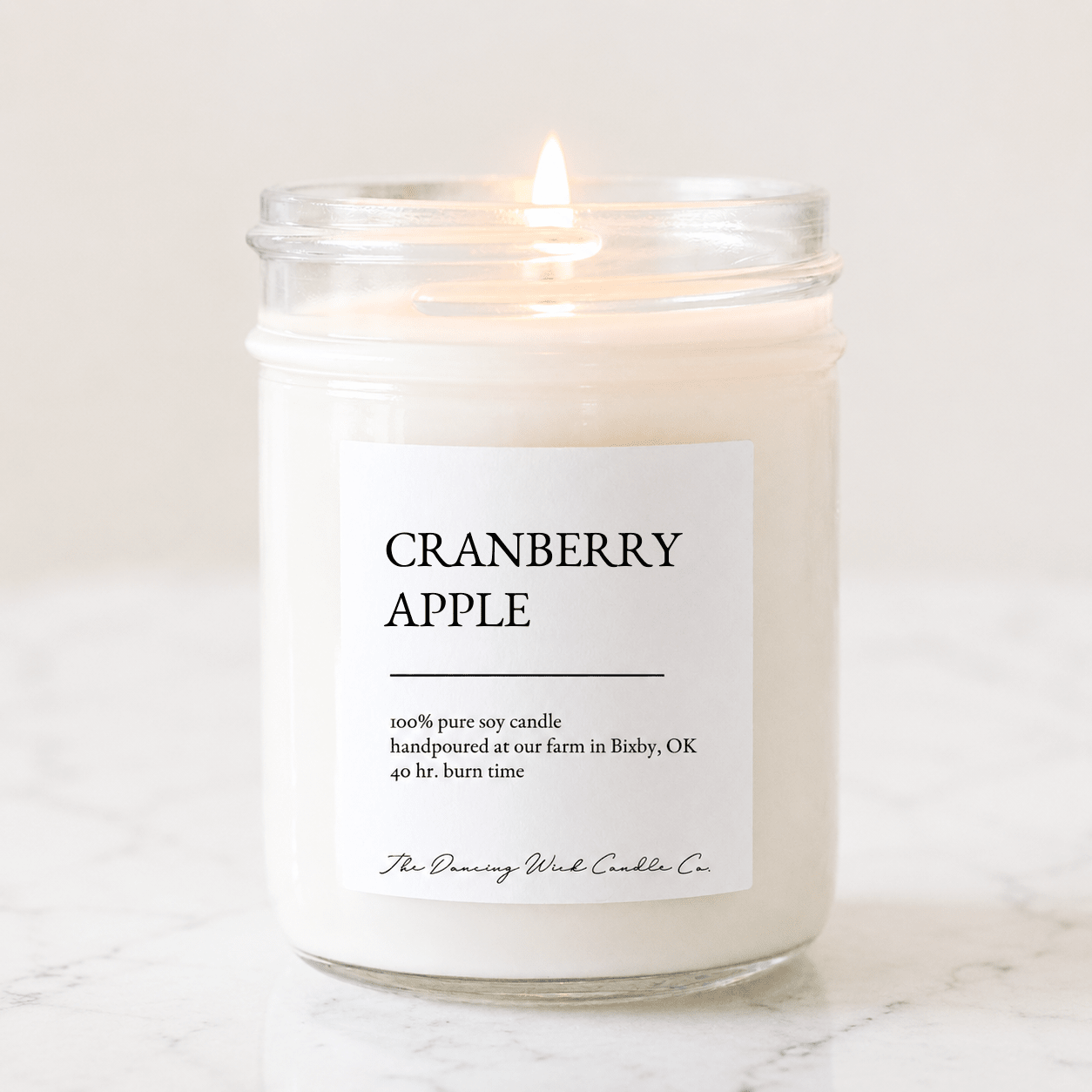 Cranberry Apple - TDW Signature Candle - The Dancing Wick