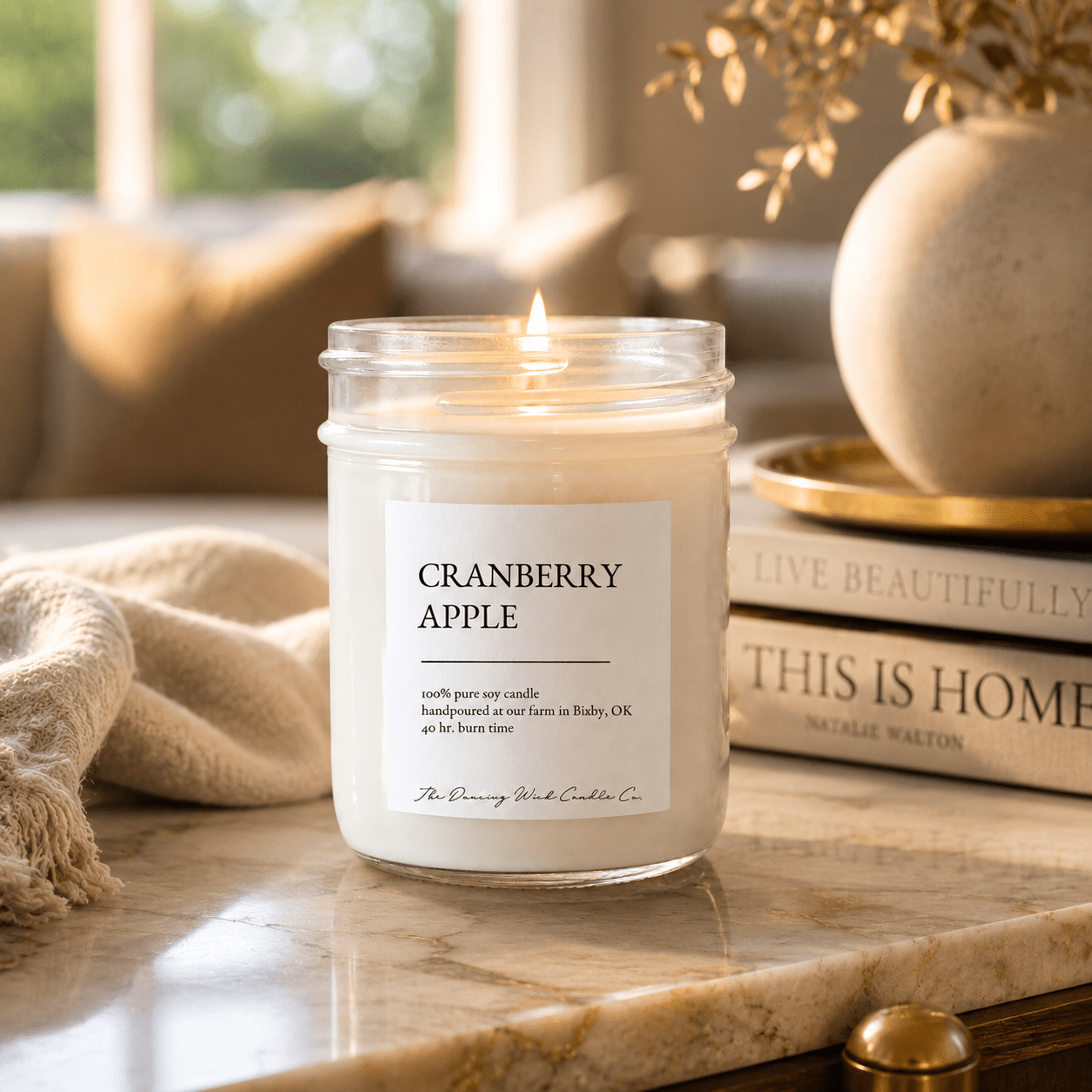 Cranberry Apple - TDW Signature Candle - The Dancing Wick