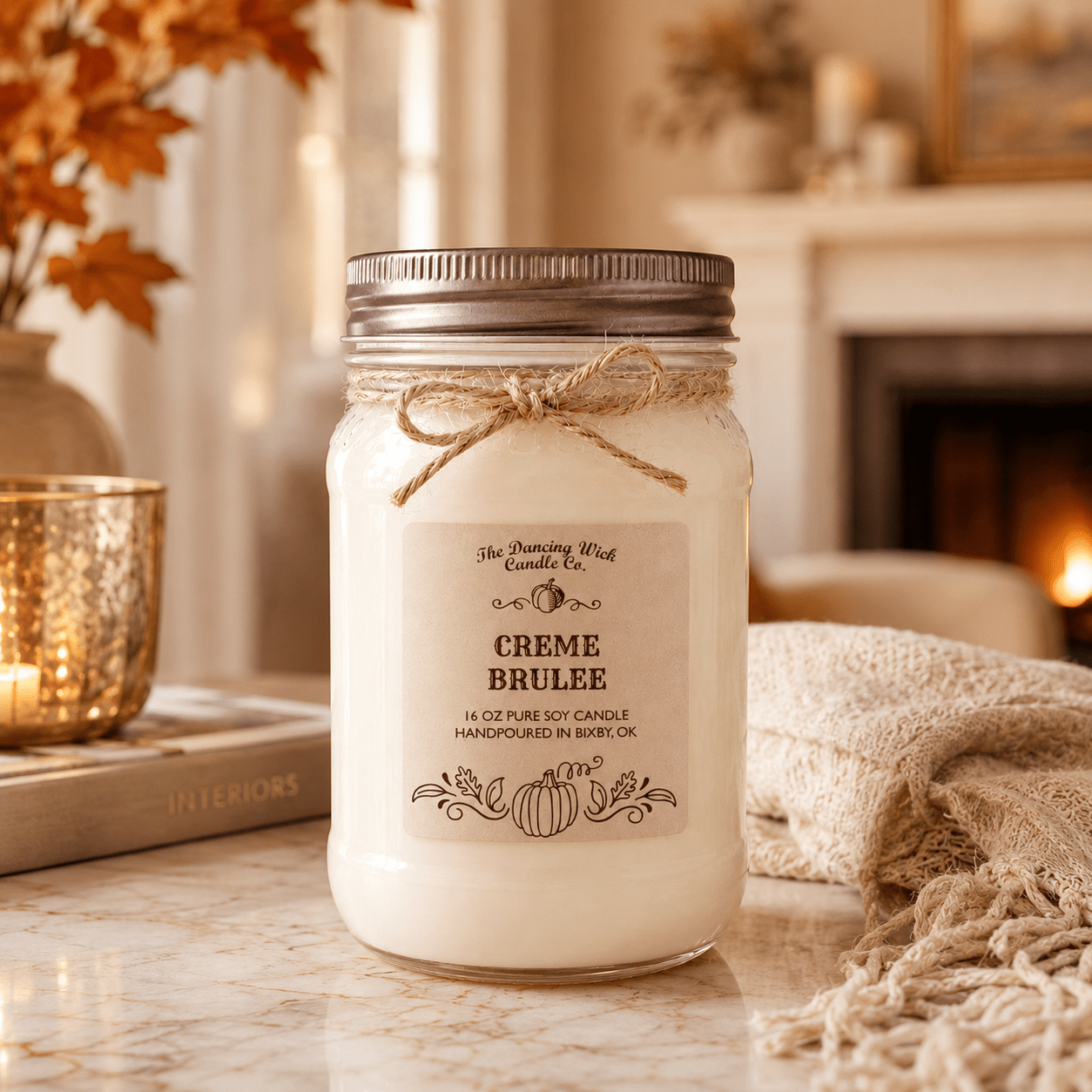 Creme Brulee - Fall Candle - The Dancing Wick