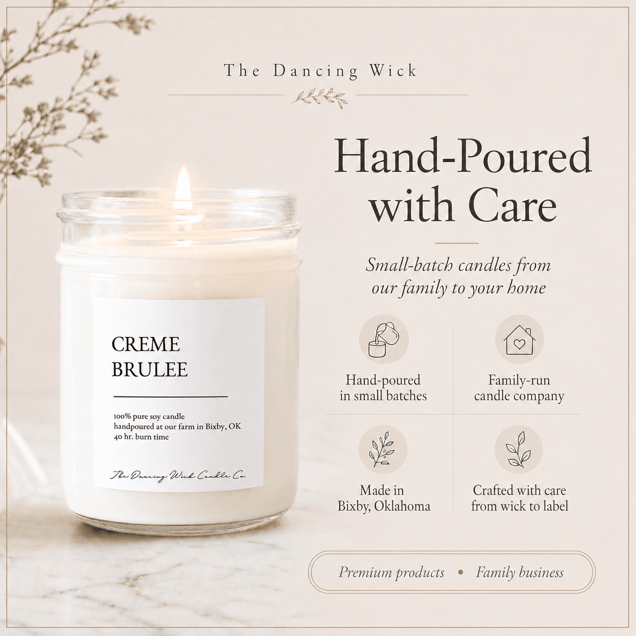 Creme Brulee - TDW Signature Candle - The Dancing Wick