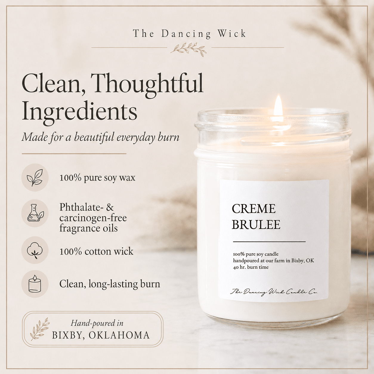 Creme Brulee - TDW Signature Candle - The Dancing Wick