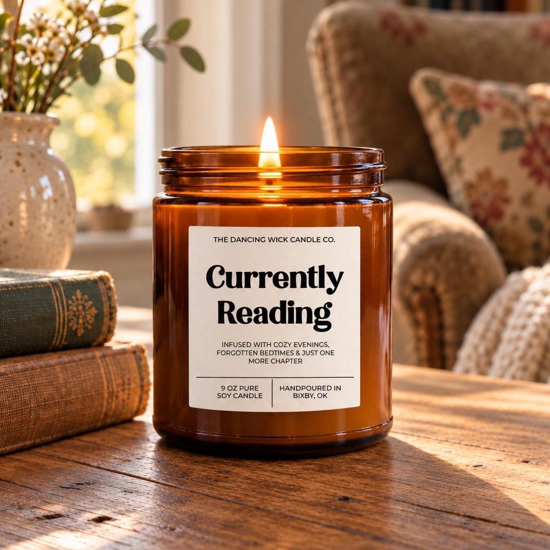 Currently Reading Amber Candle - The Dancing Wick
