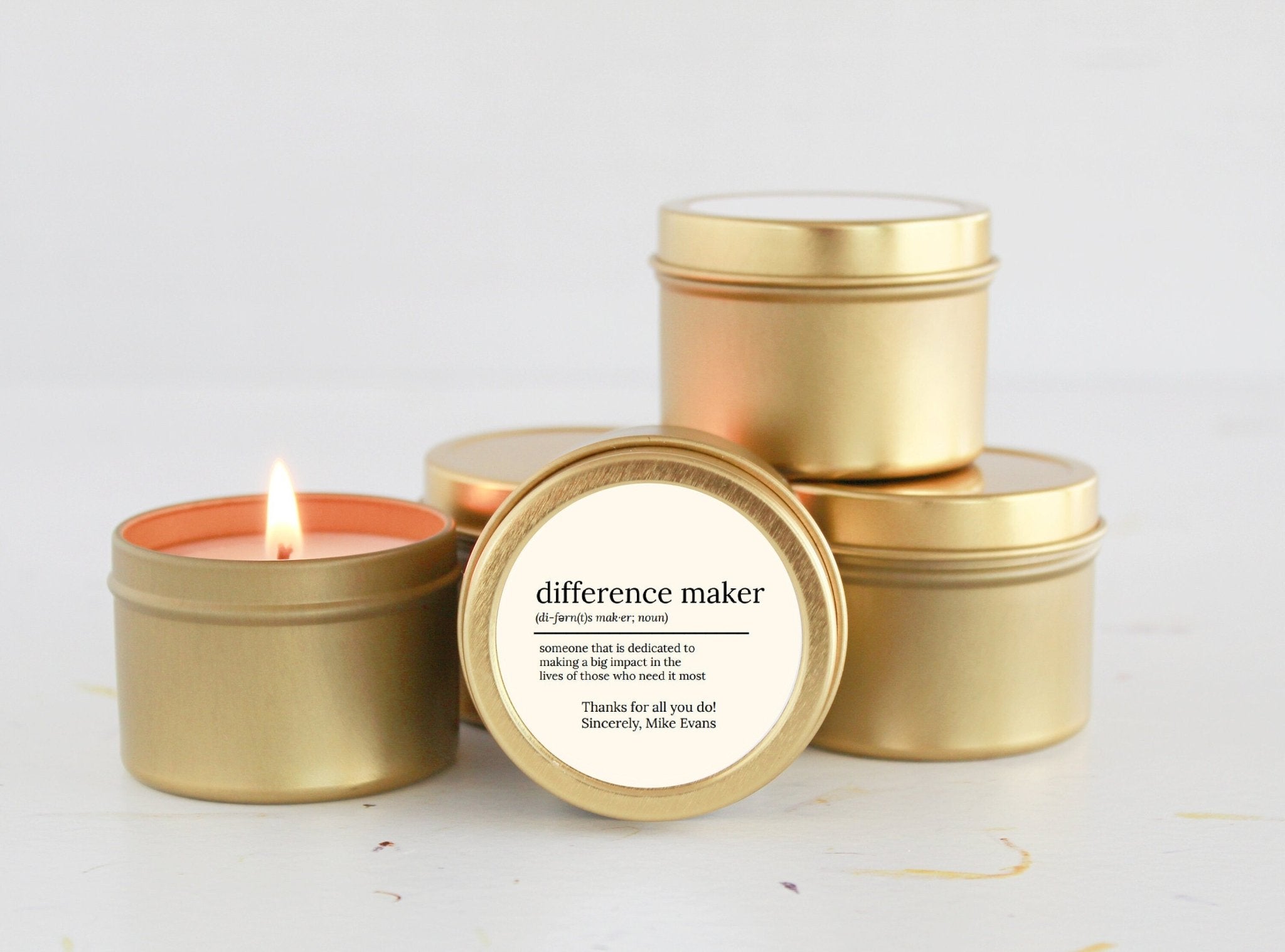 Difference Maker Tins - Set of 10 - The Dancing Wick