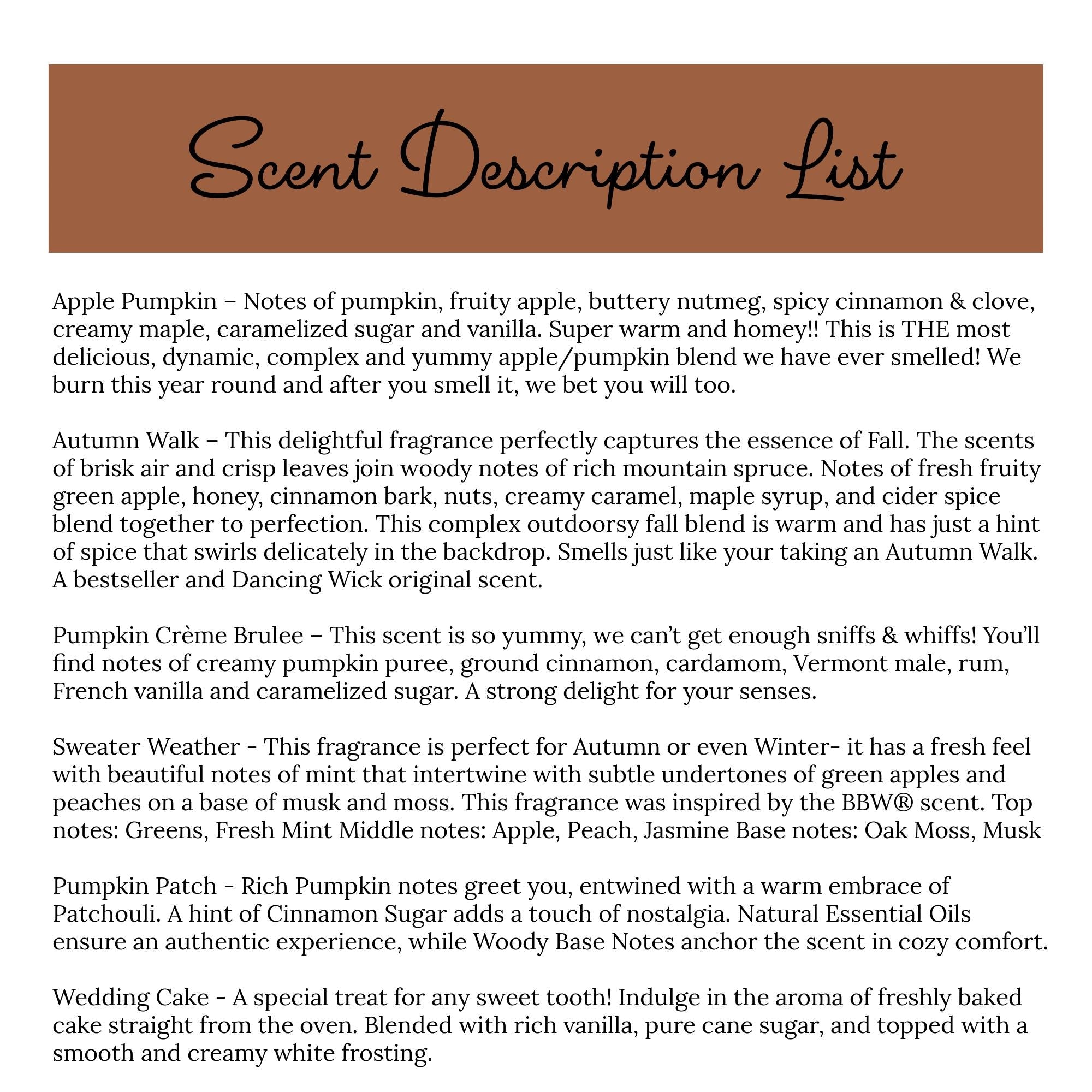 Fall Bridesmaid Tins - The Dancing Wick