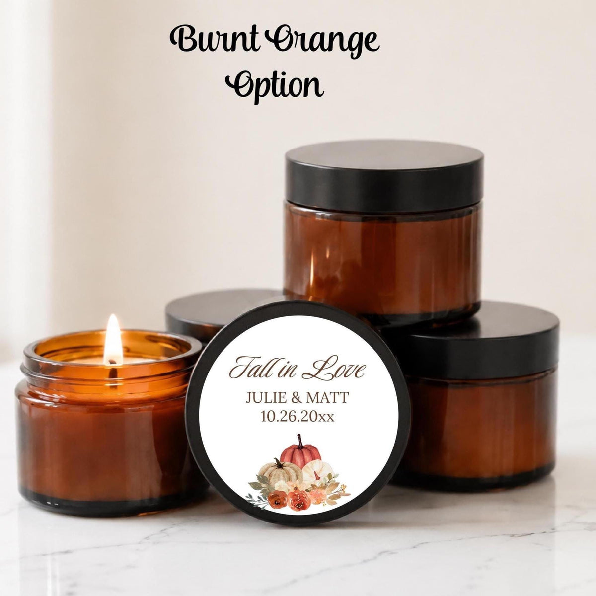 Fall in Love Ambers – Set of 10 - The Dancing Wick