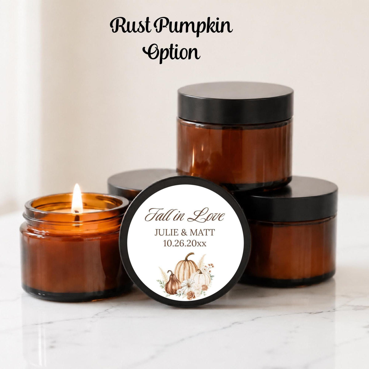 Fall in Love Ambers – Set of 10 - The Dancing Wick