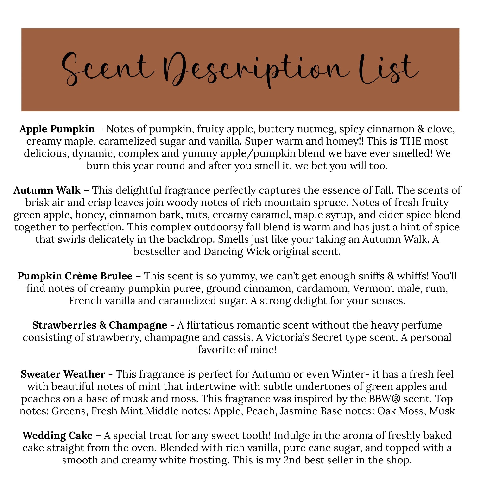 Fall In Love Wedding Tins - Set of 10 - The Dancing Wick