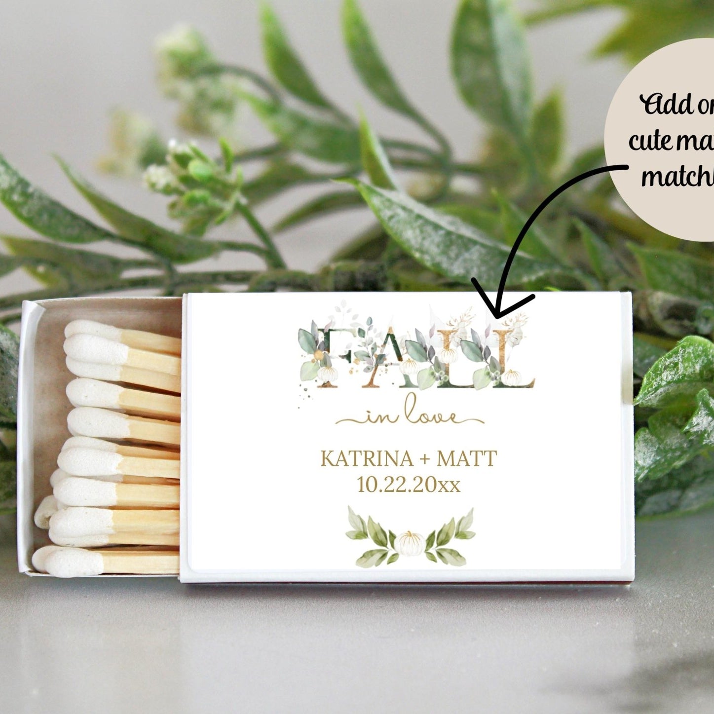 Fall In Love Wedding Tins - Set of 10 - The Dancing Wick