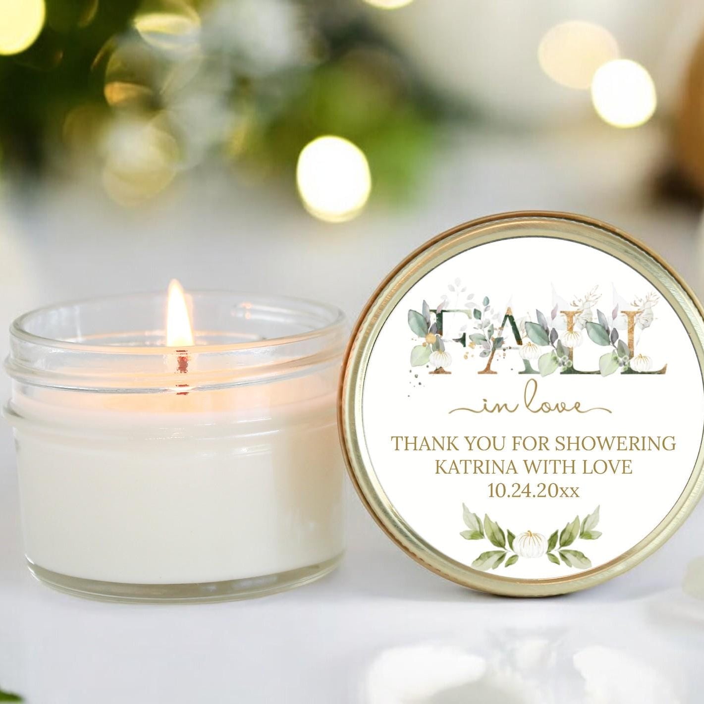 Falling in Love Bridal Shower Favors - The Dancing Wick