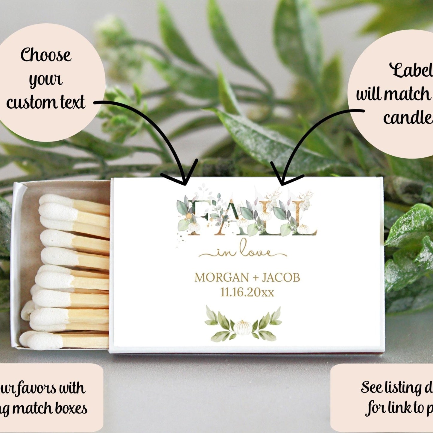 Falling in Love Bridal Shower Favors - The Dancing Wick