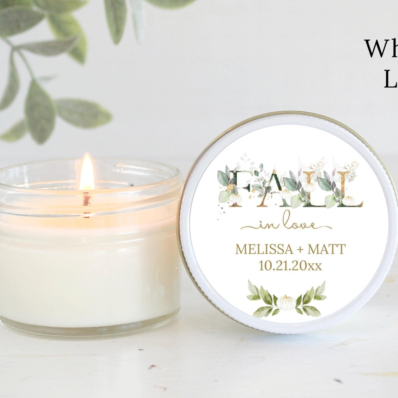 Falling in Love Bridal Shower Favors - The Dancing Wick