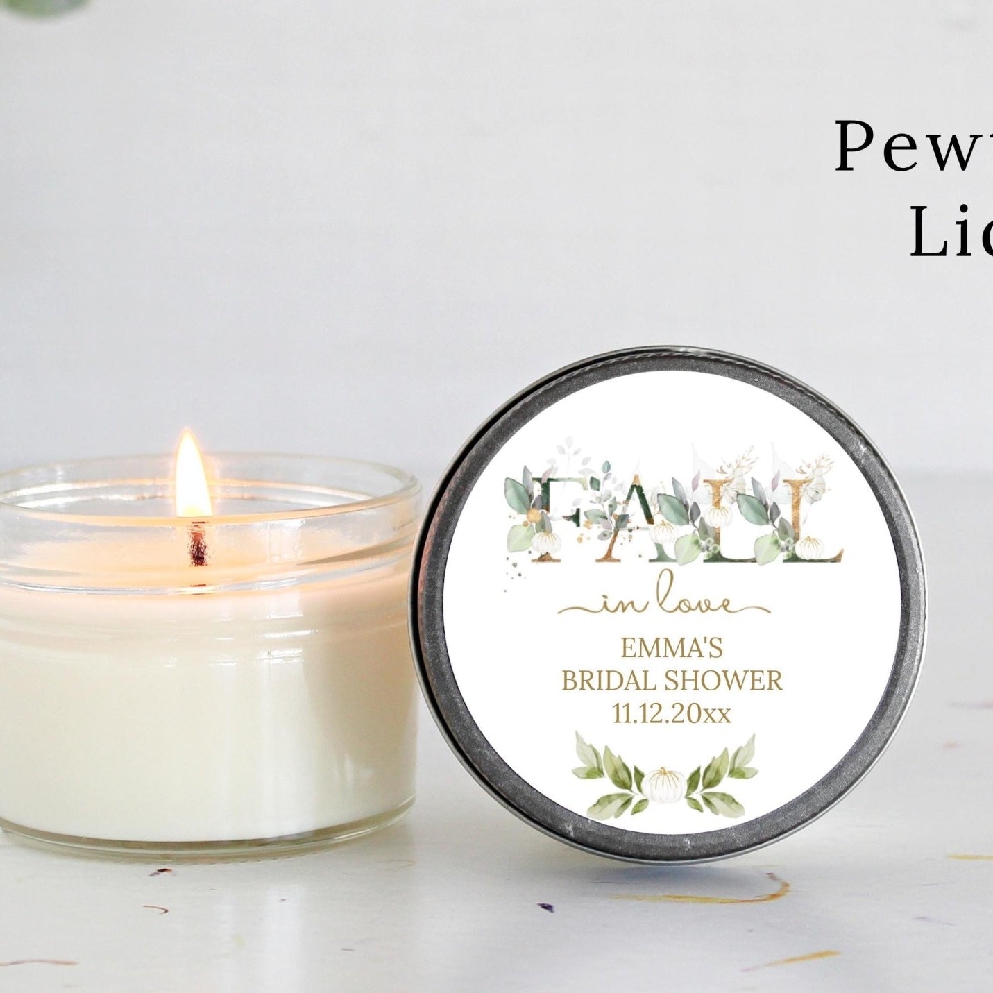 Falling in Love Bridal Shower Favors - The Dancing Wick