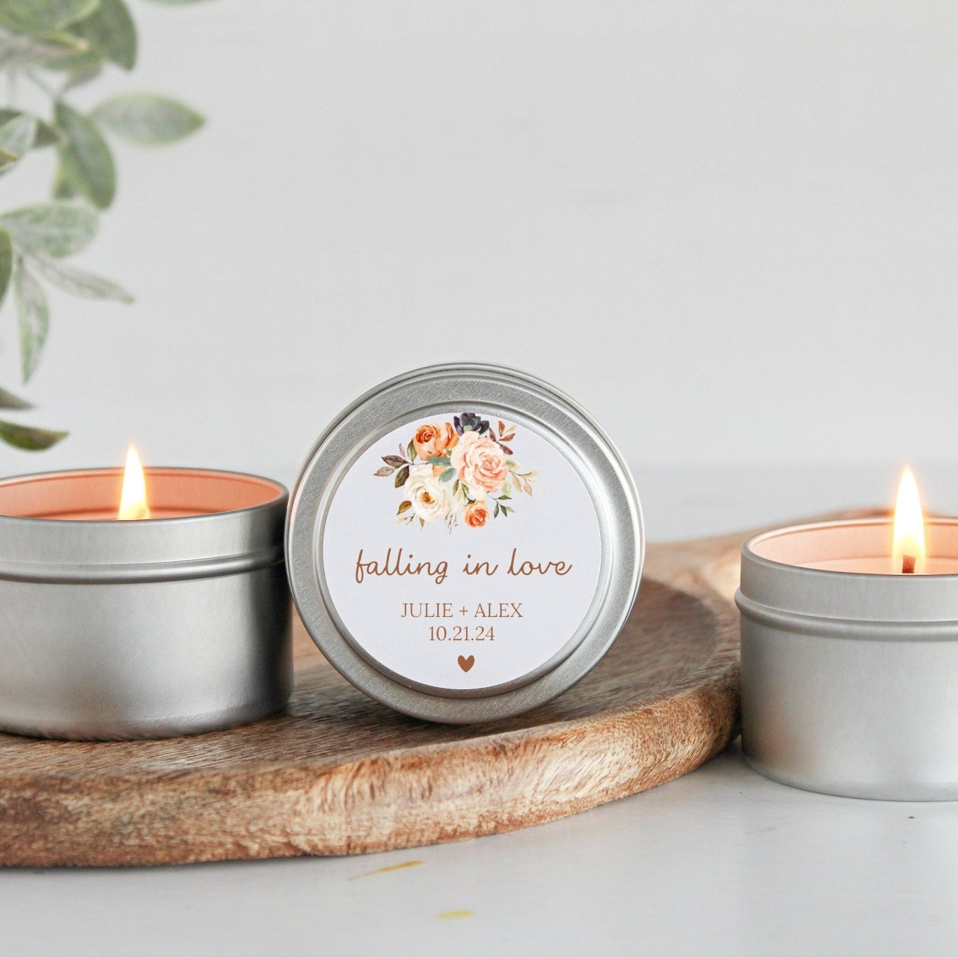 Falling in Love Tins - Set Of 10 - The Dancing Wick