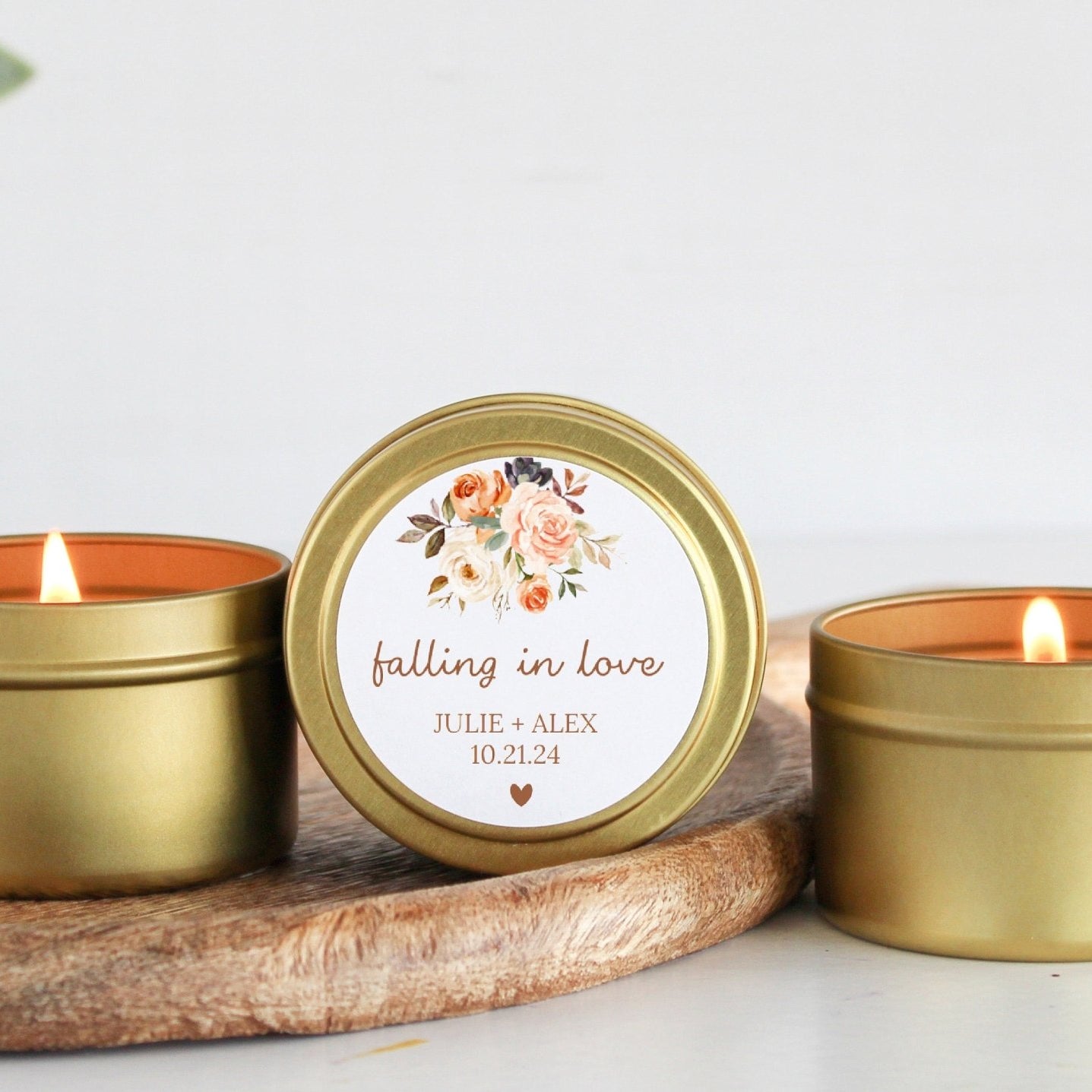 Falling in Love Tins - Set Of 10 - The Dancing Wick