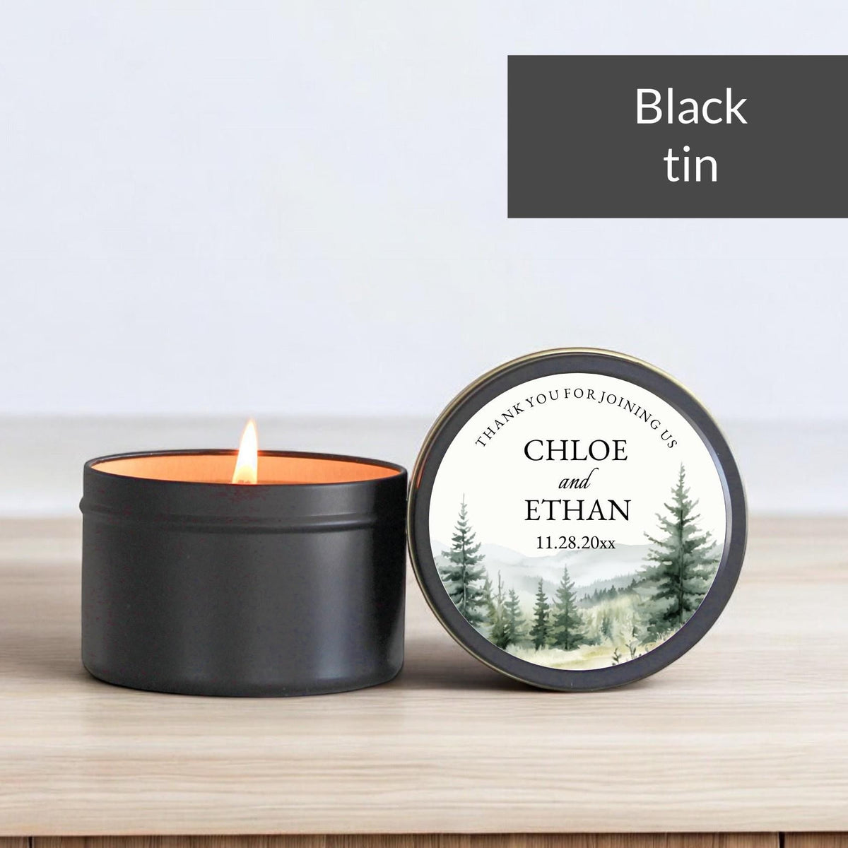 Forest Wedding Tins – Set of 10 - The Dancing Wick