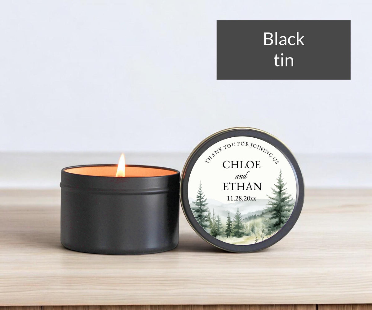 Forest Wedding Tins – Set of 10 - The Dancing Wick