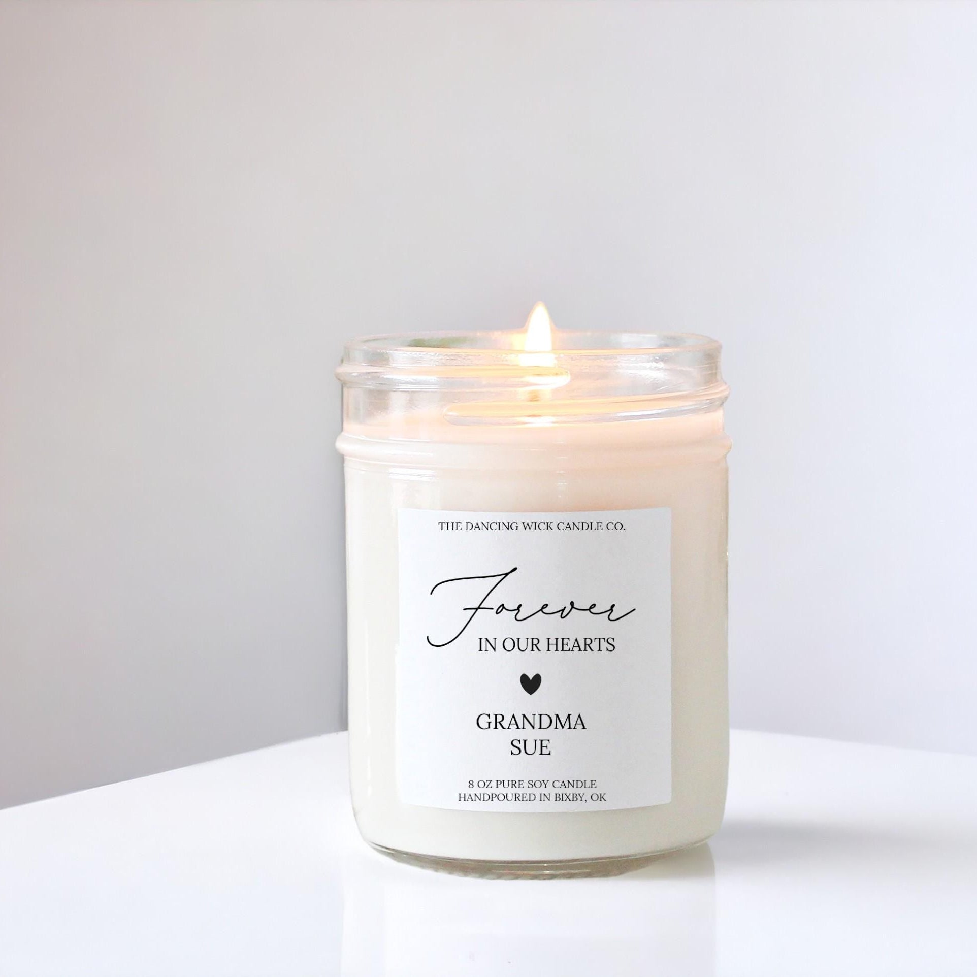 Forever In Our Hearts Memorial Candle - The Dancing Wick