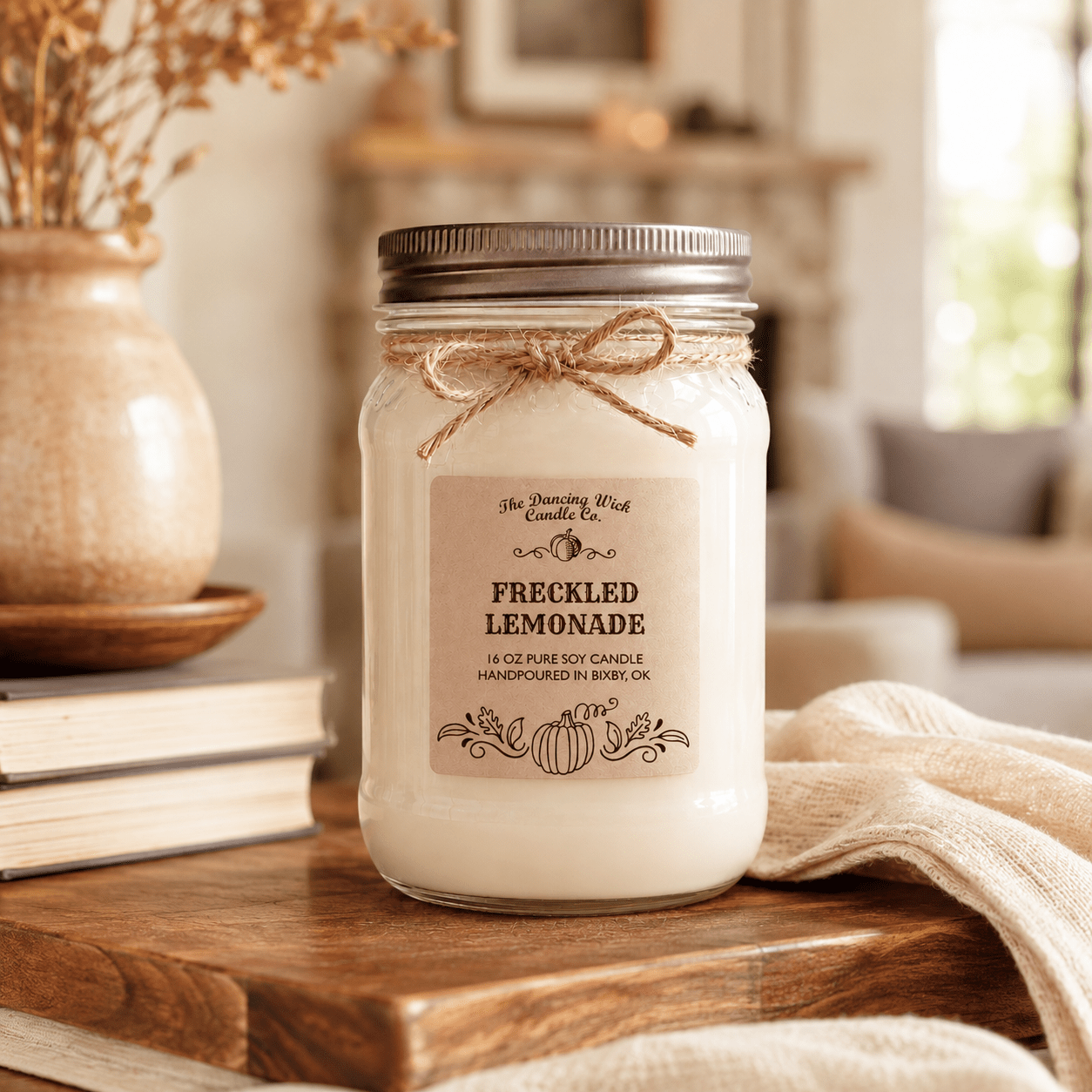 Freckled Lemonade - Fall Candle - The Dancing Wick