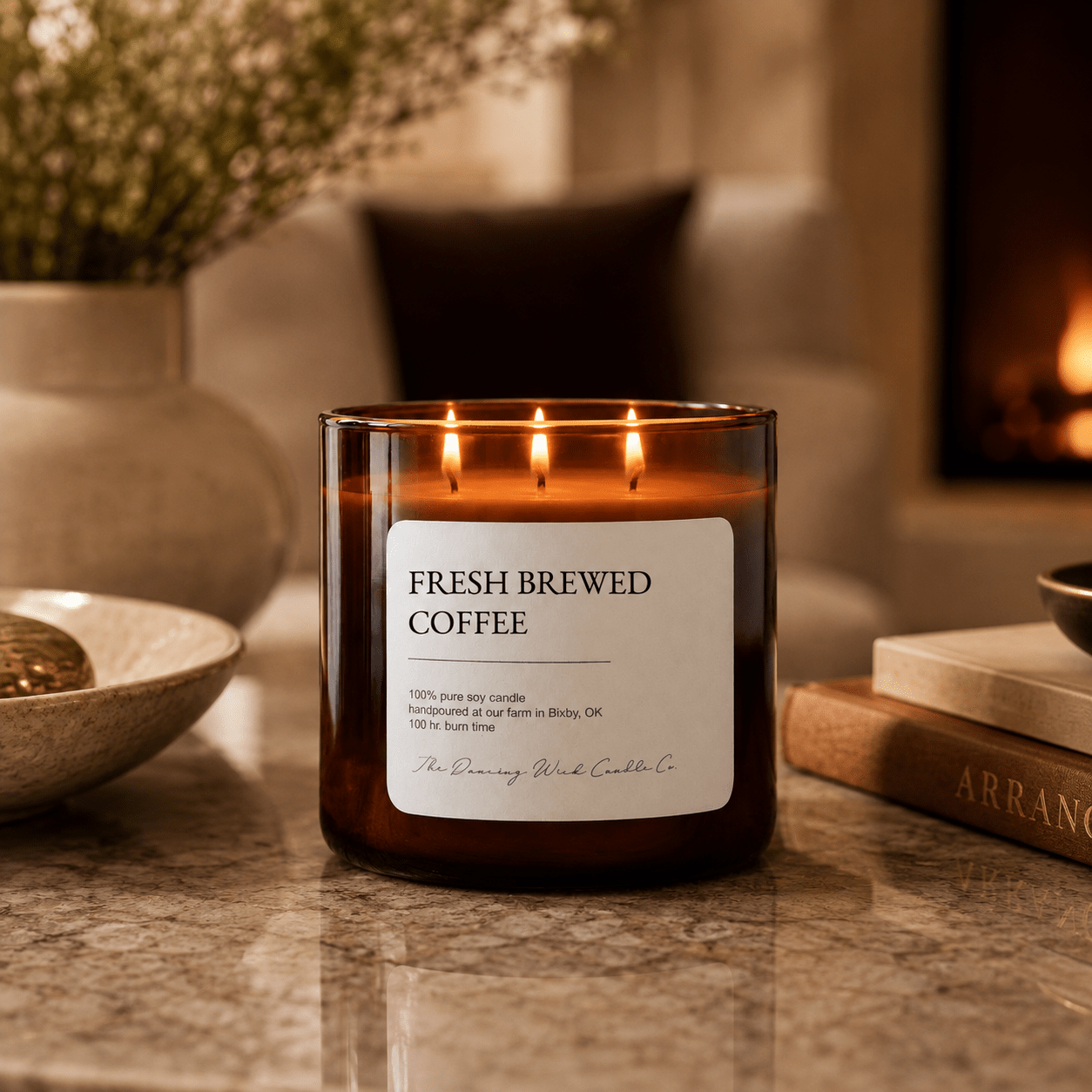 Fresh Brewed Coffee - 3 Wick Everyday Tumbler Candle - The Dancing Wick