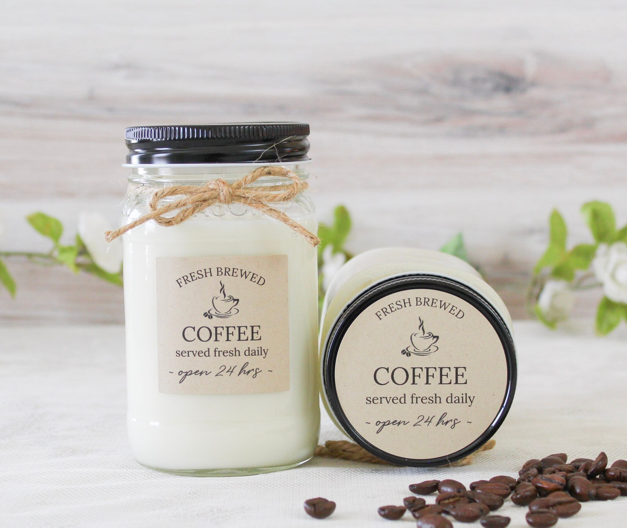 Fresh Brewed Coffee Soy Candle - The Dancing Wick